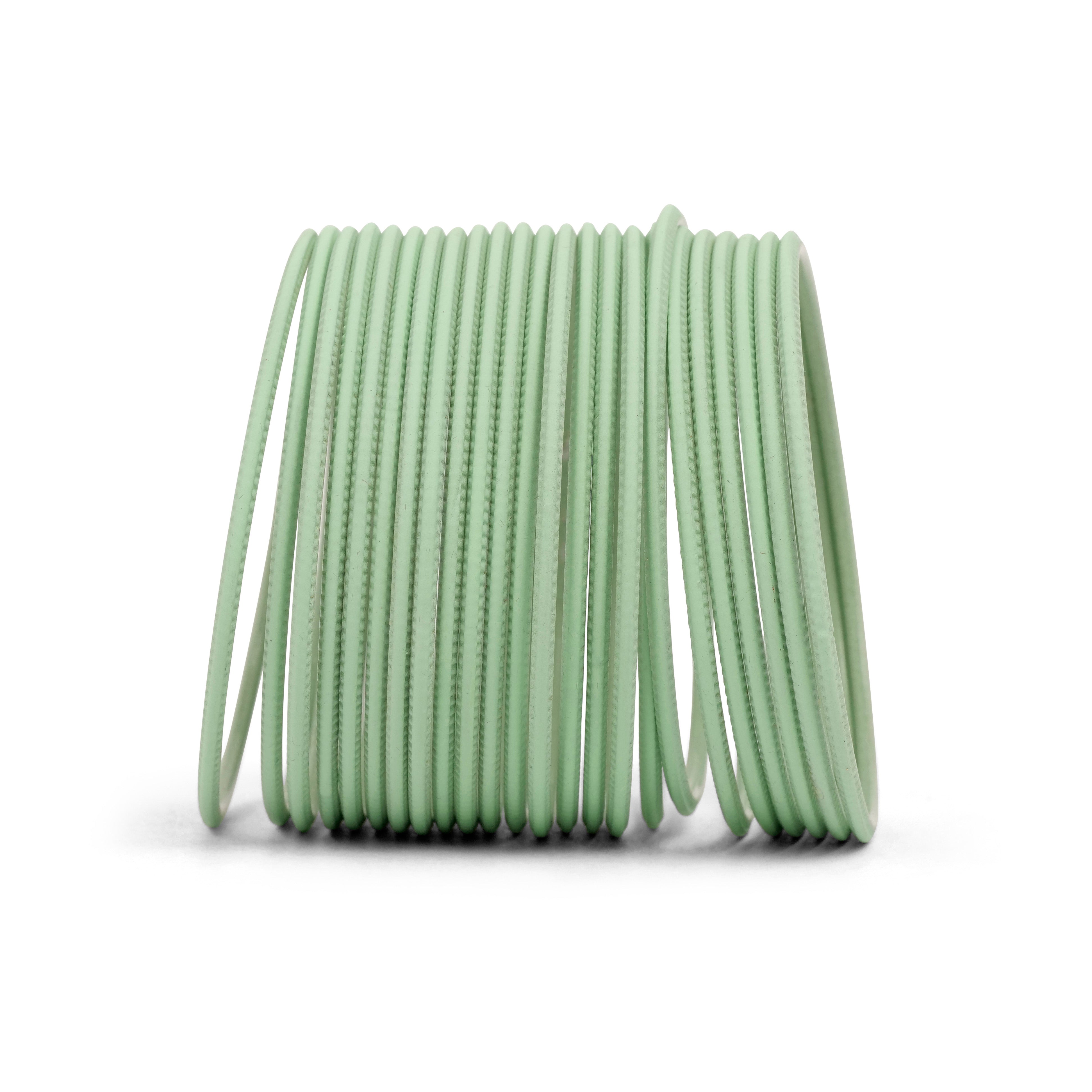Pistachio Green Plain Bangles