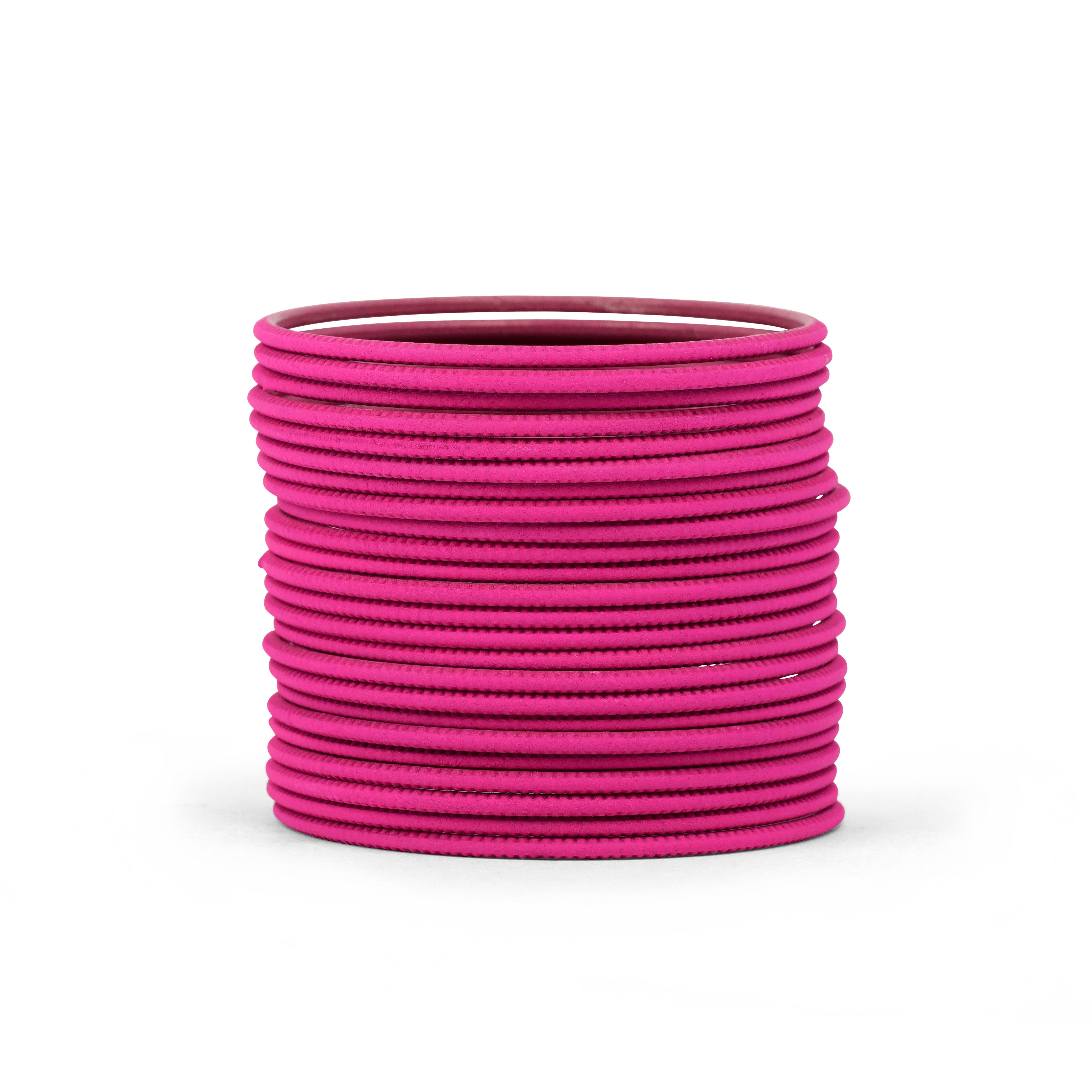 Hot Pink Plain Bangles