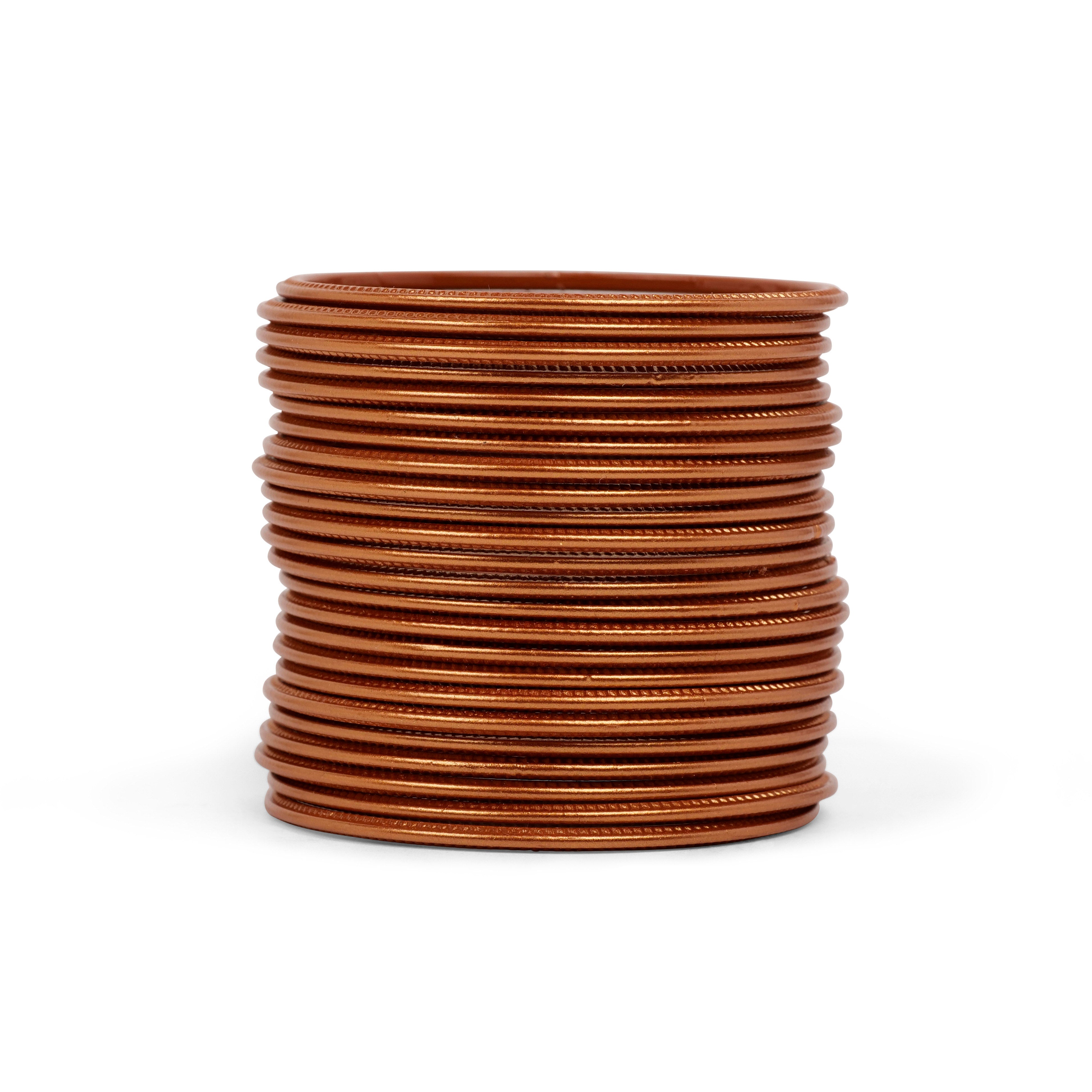 Terracotta Plain Bangles