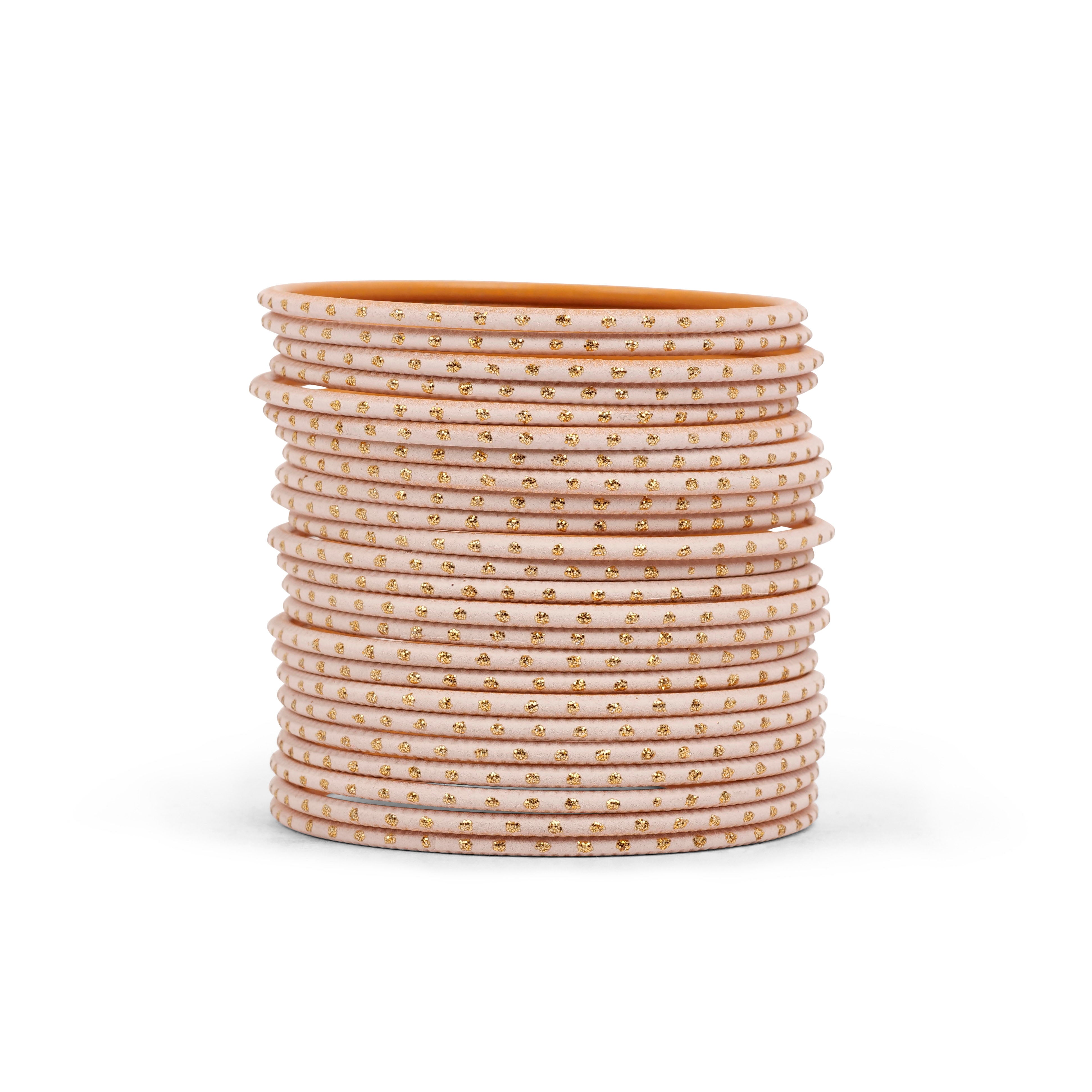Latte Gold Dot Bangles