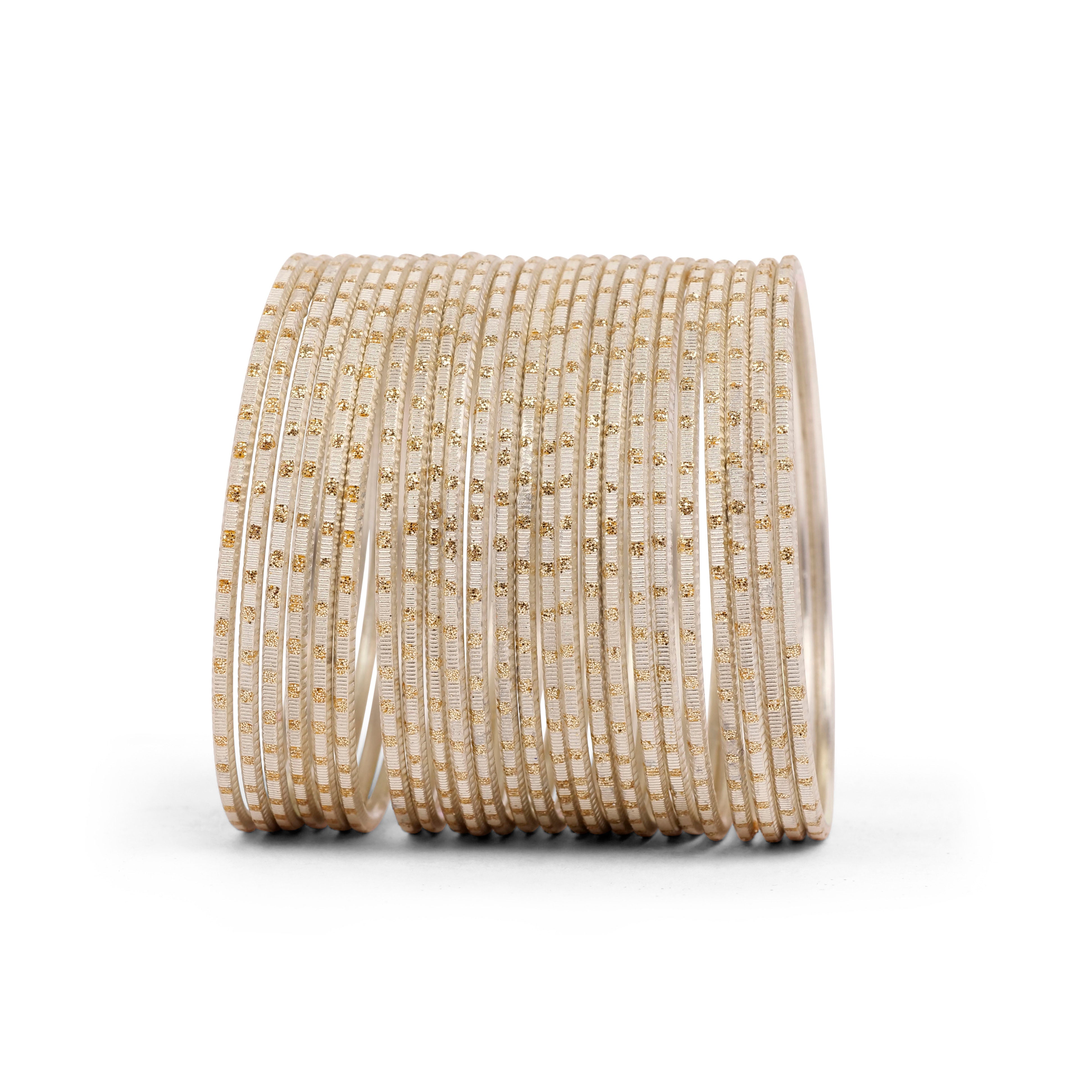 Gold Diamond Cut Bangles