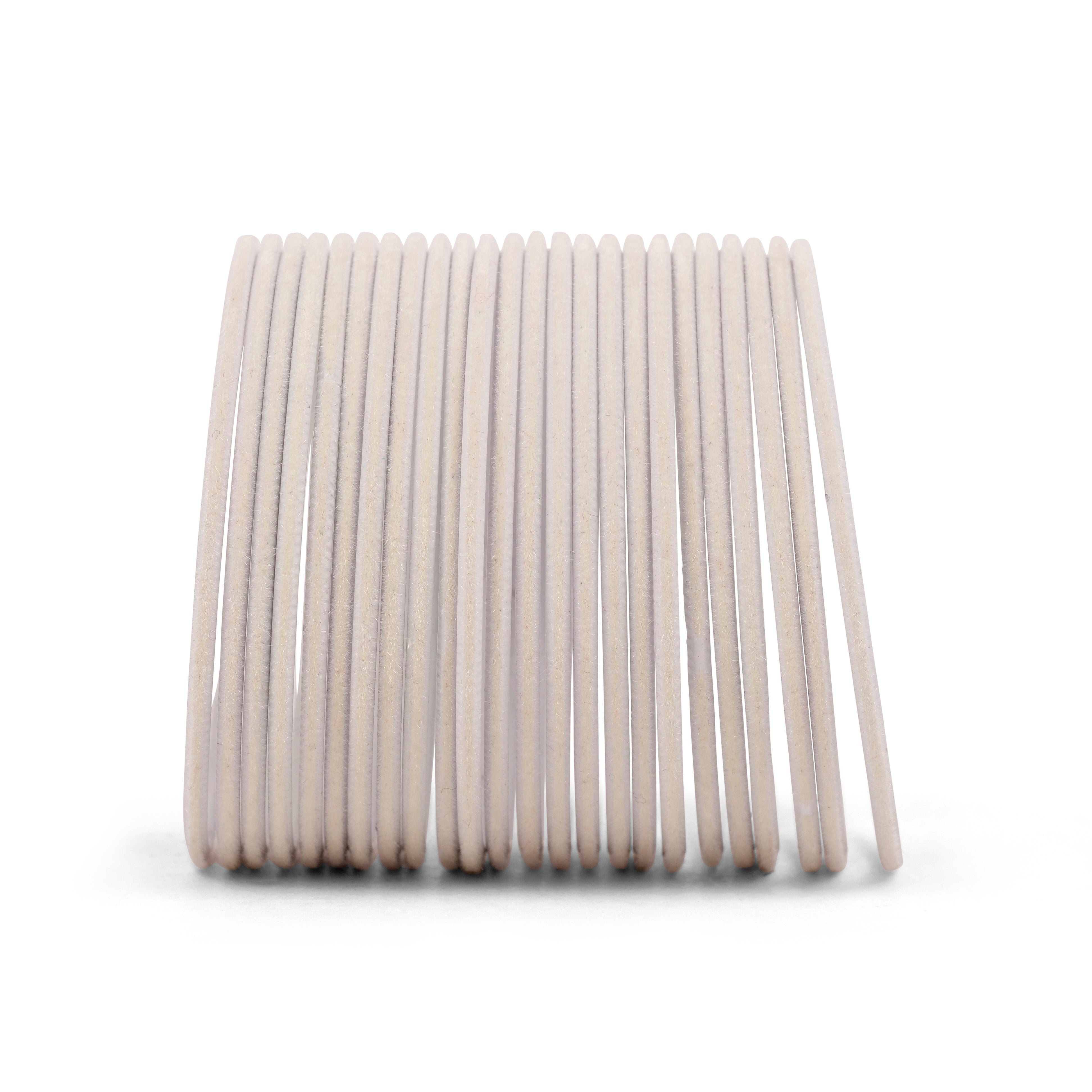 White Velvet Bangles