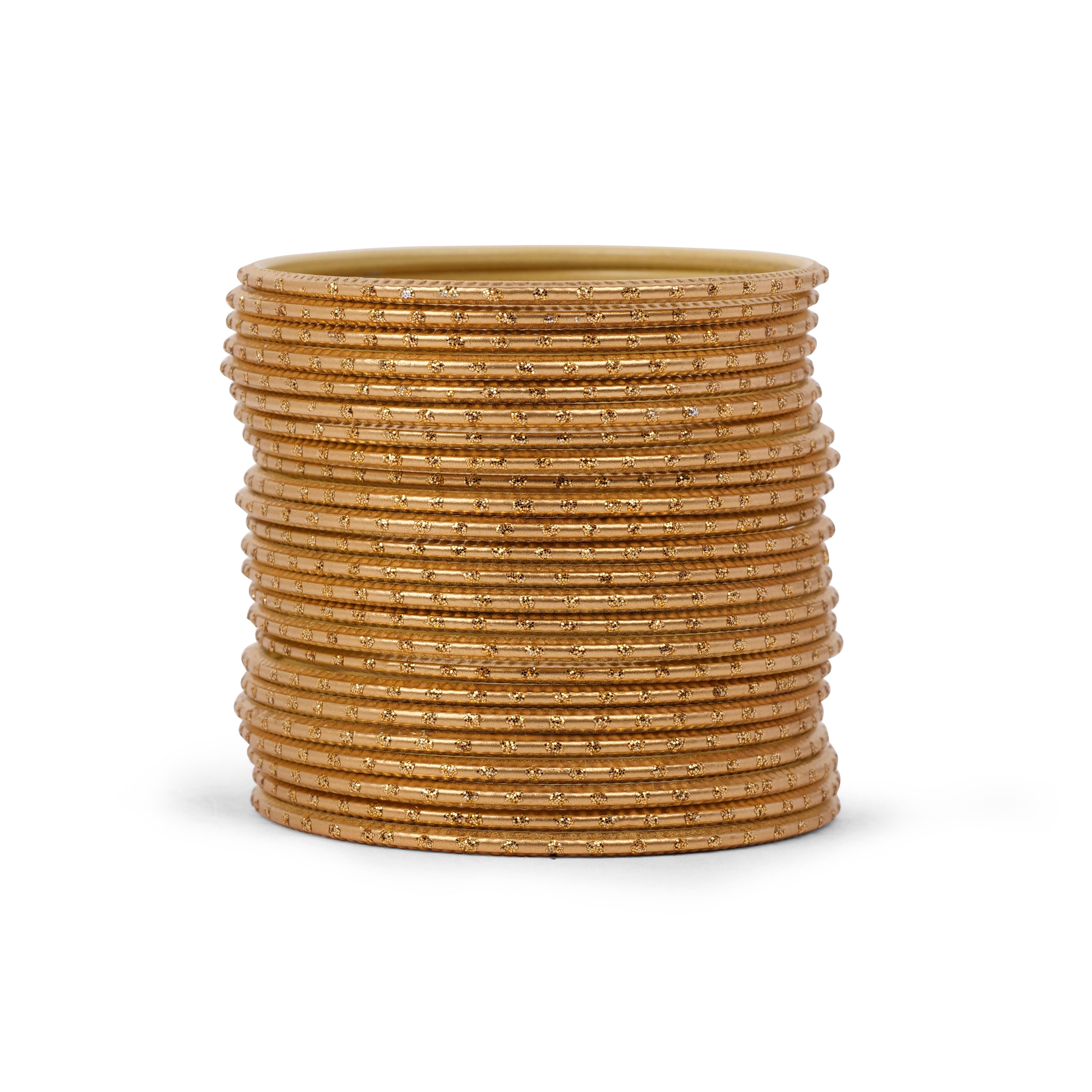 Gold Dot Bangles