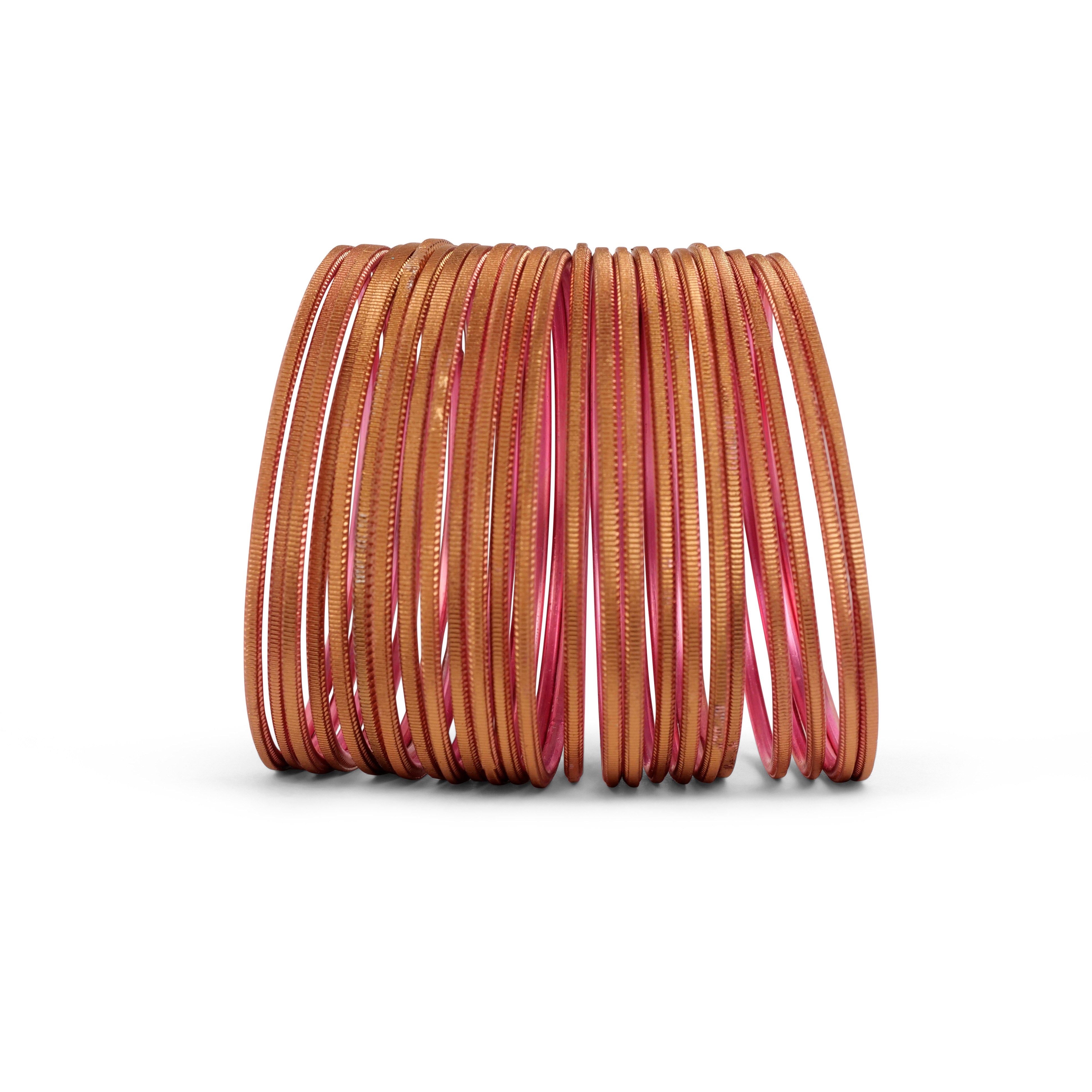 Terracotta Diamond Cut Bangles