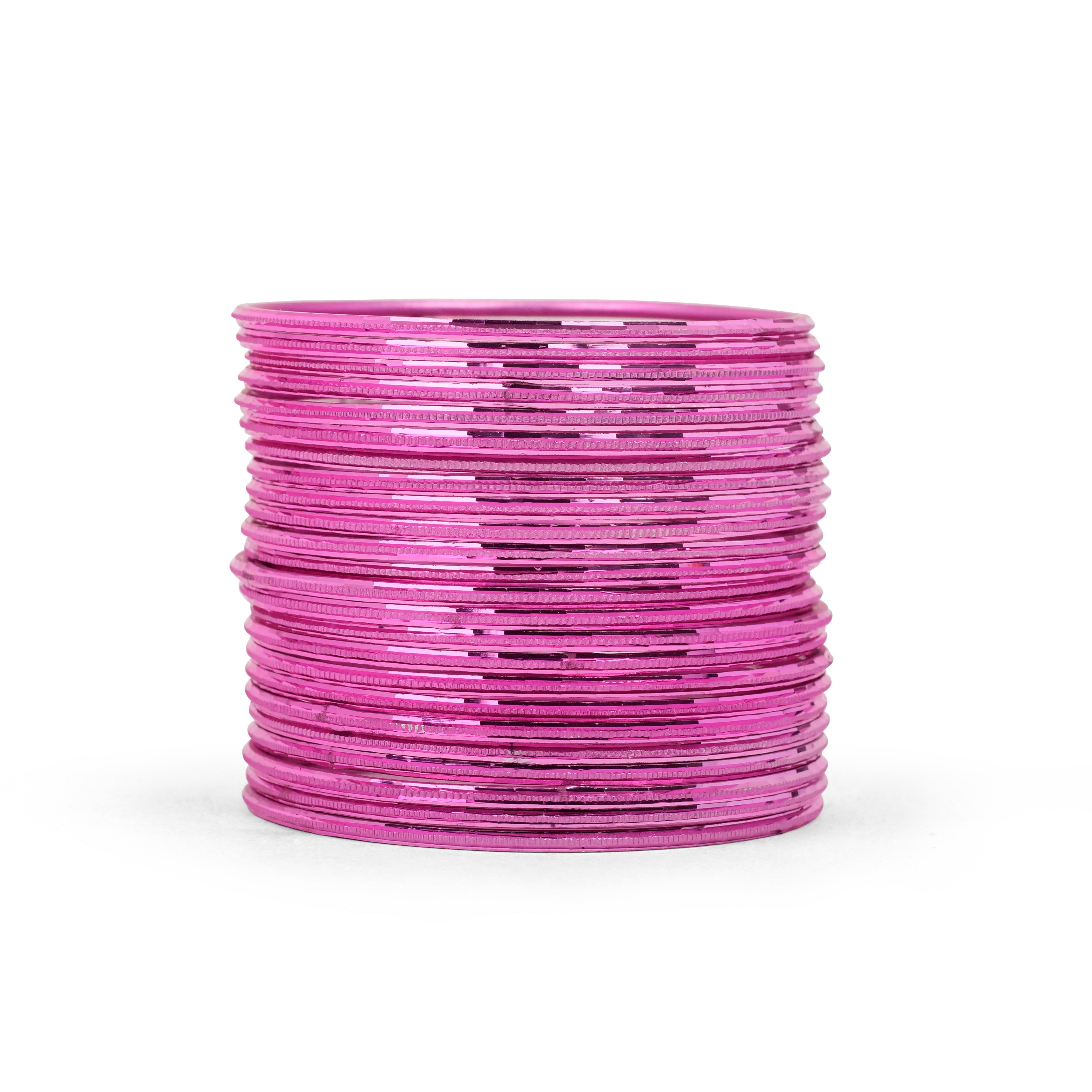 Rimmed Pink Bangles