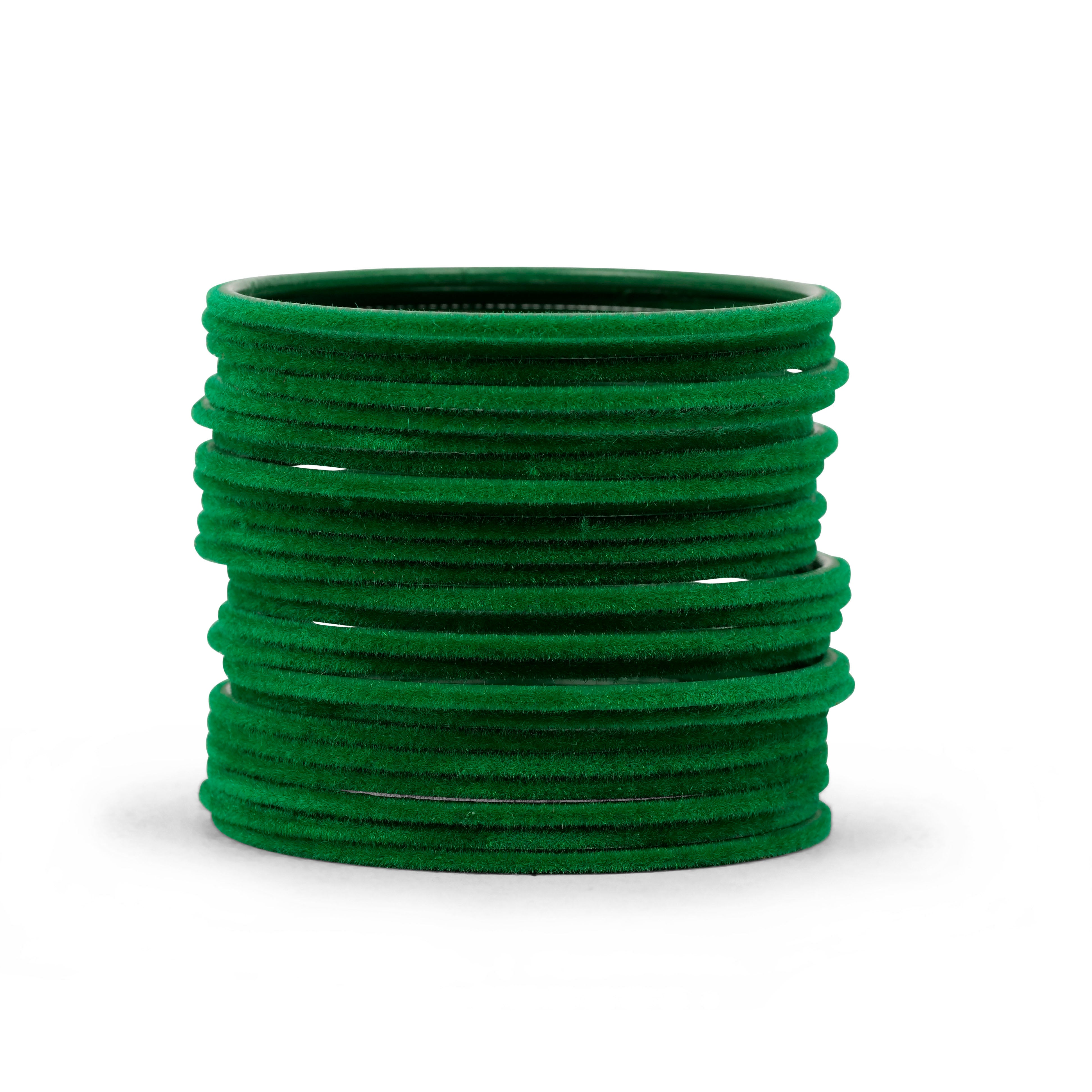Green Velvet Bangles