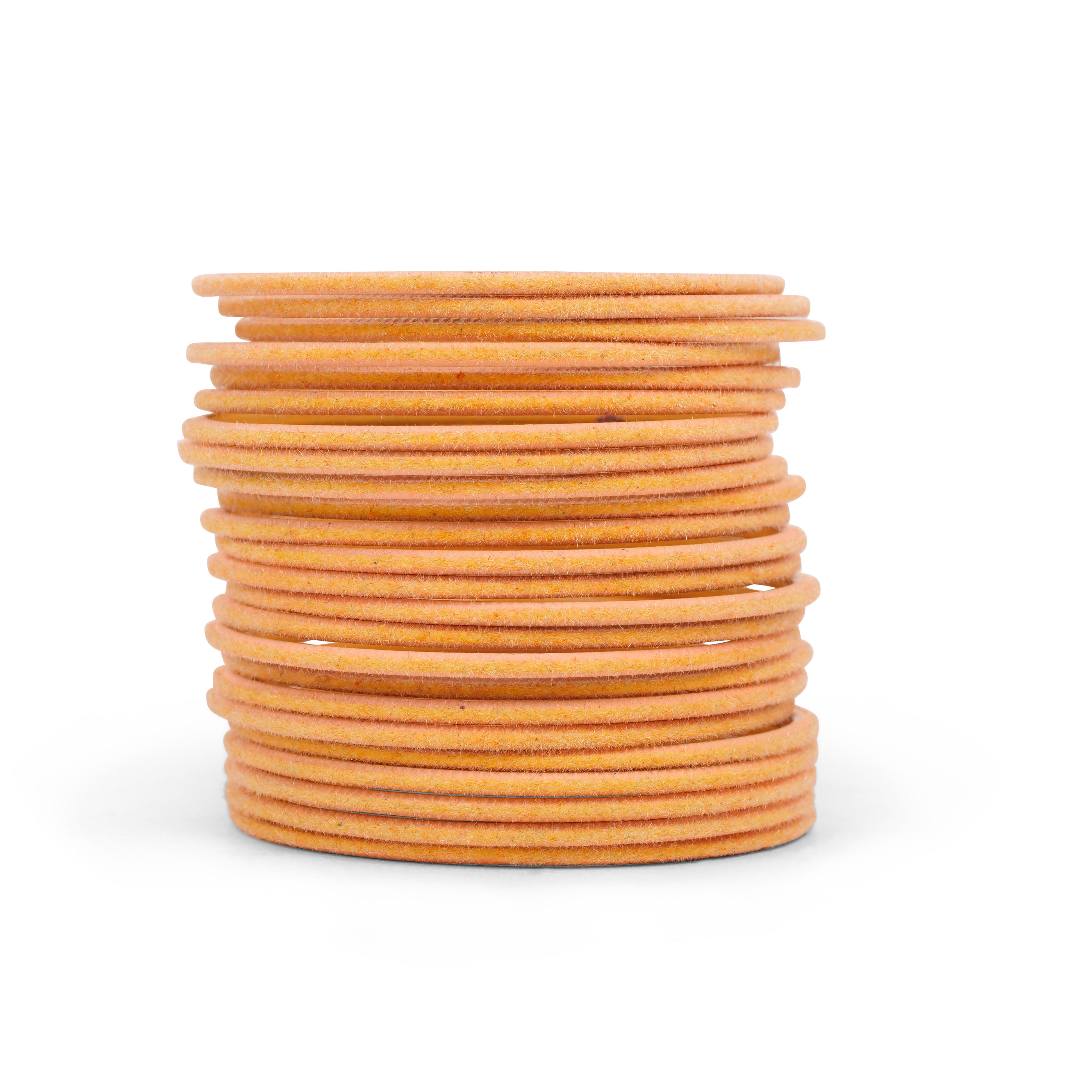 Peach Velvet Bangles
