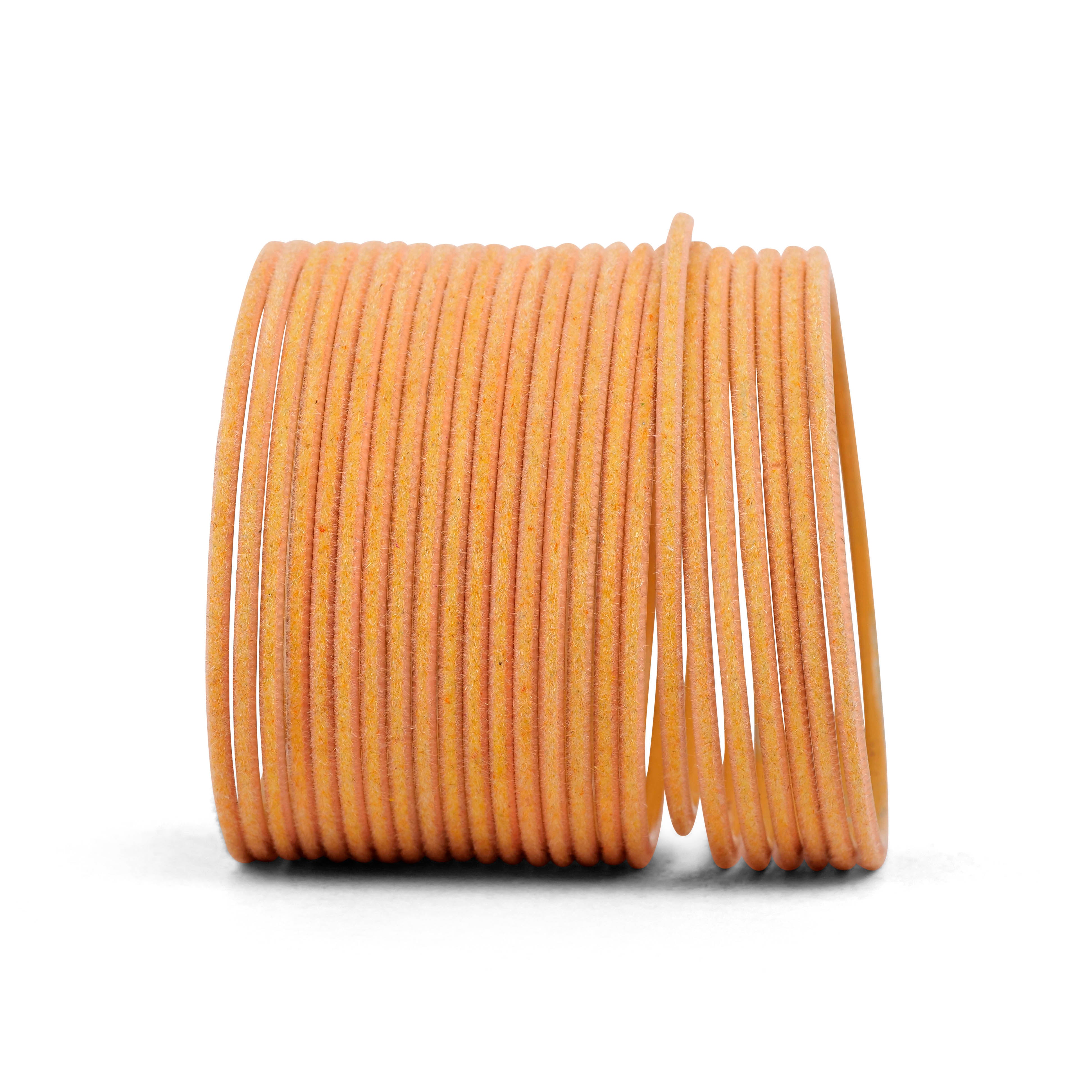 Peach Velvet Bangles