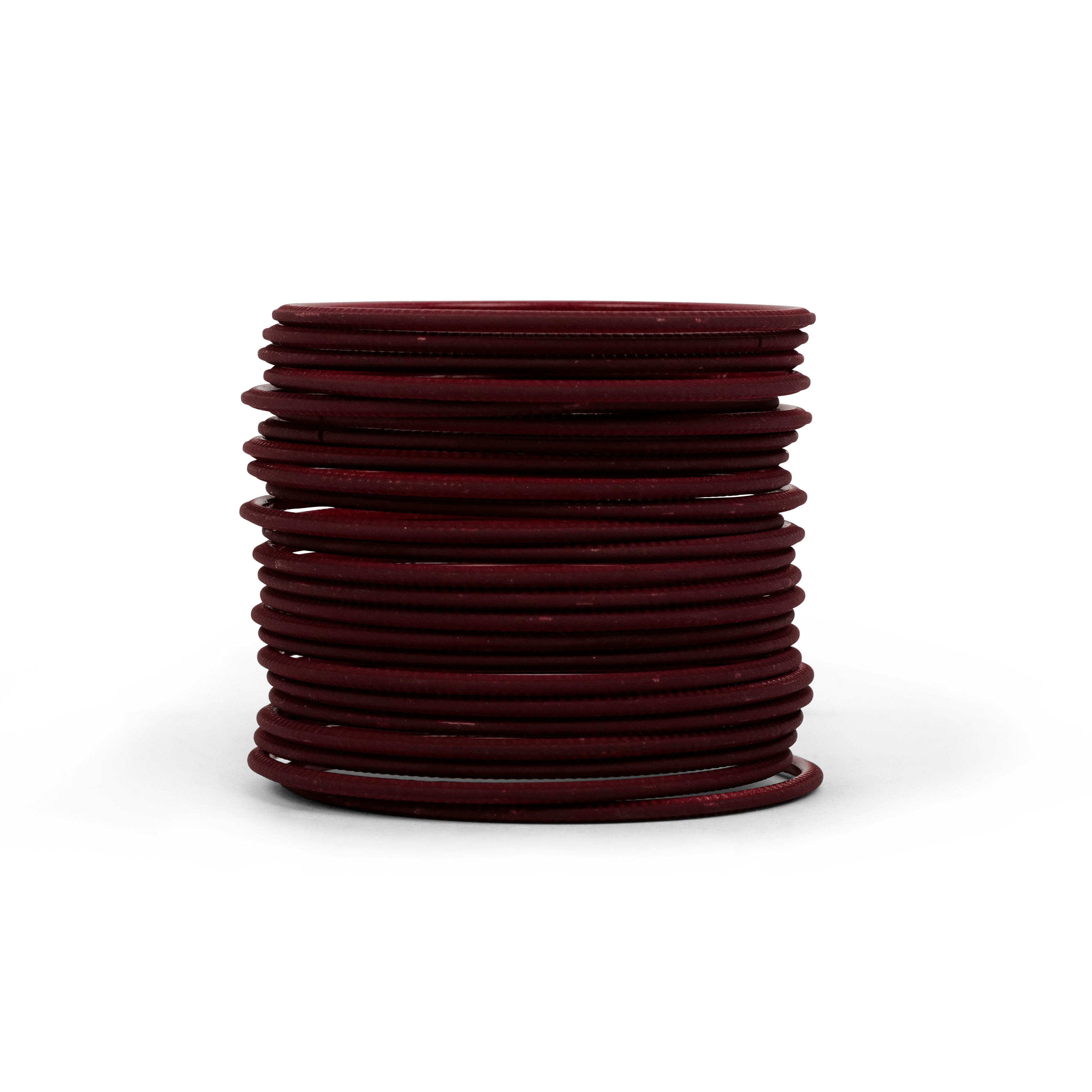 Maroon Plain Bangles