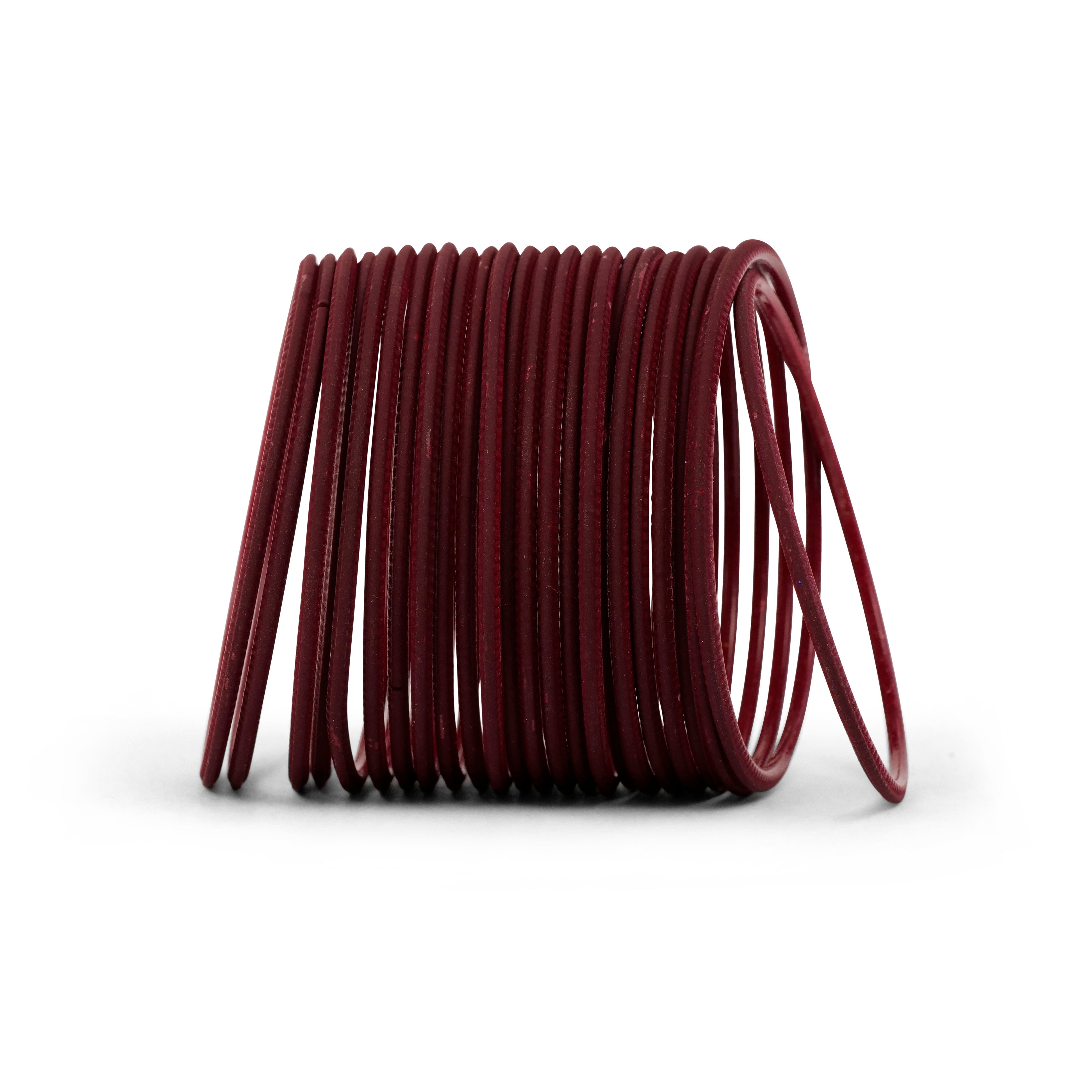 Maroon Plain Bangles