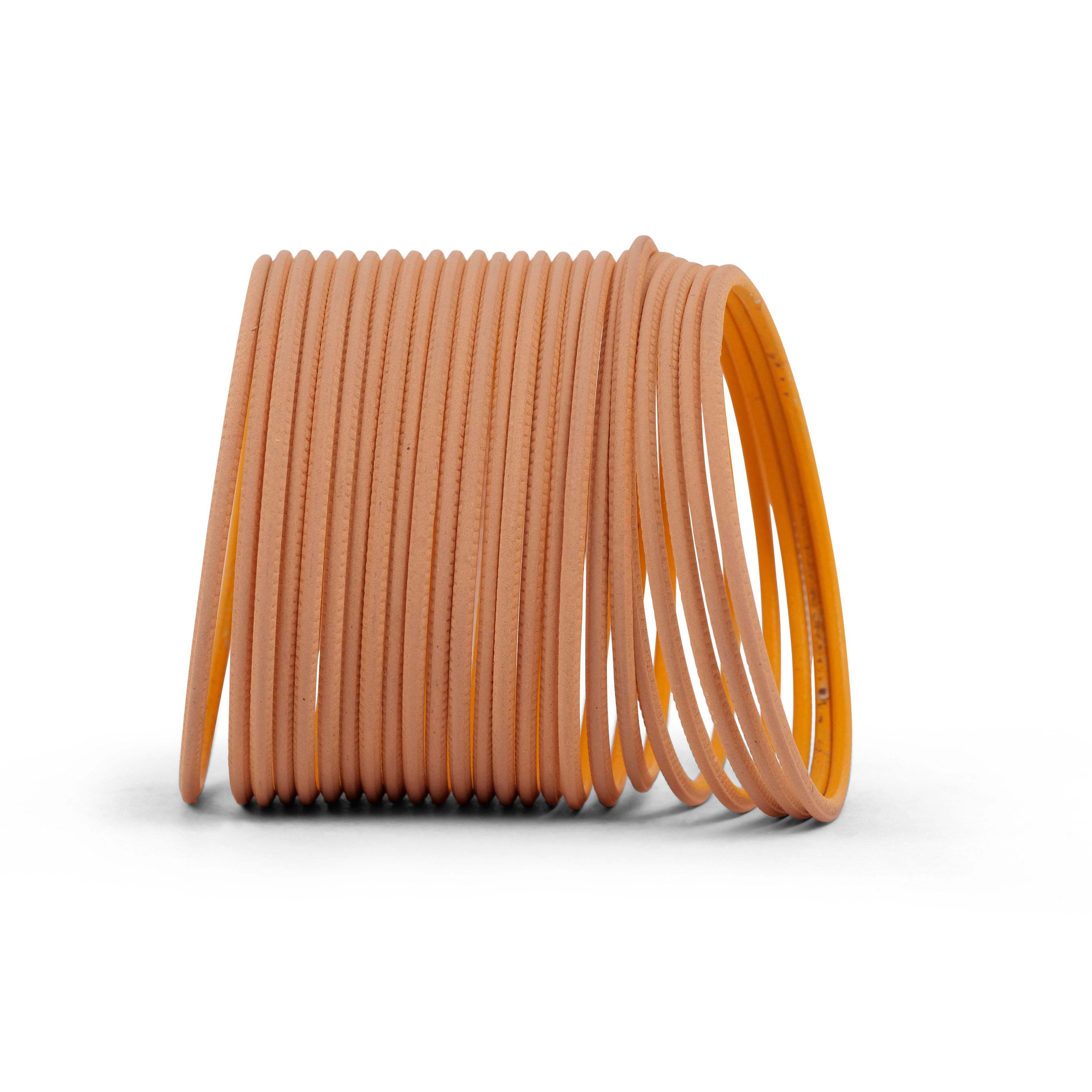 Peach Plain Bangles