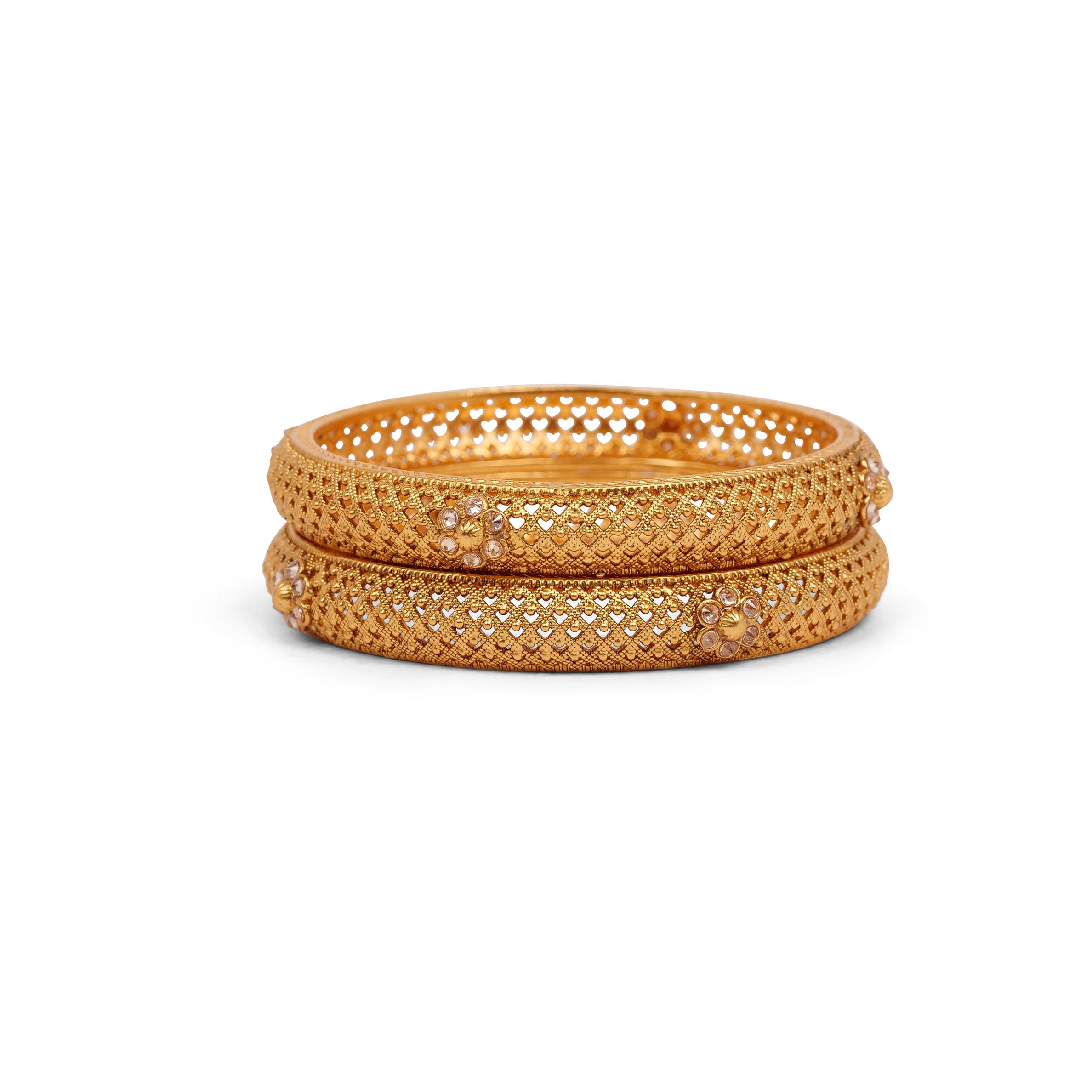 Classic Floral Filigree Bangles