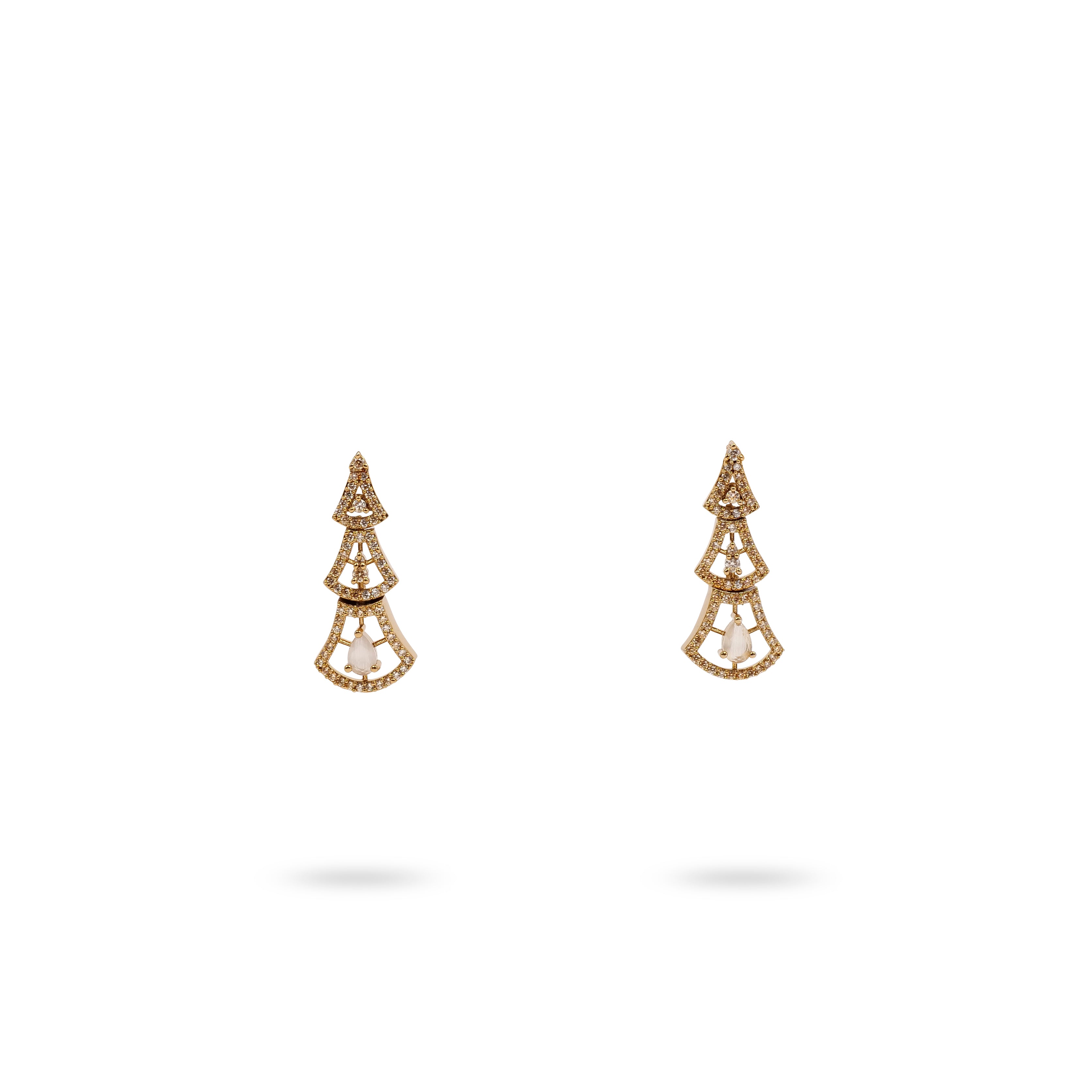 Light Grey Cubic Zirconia Necklace Set