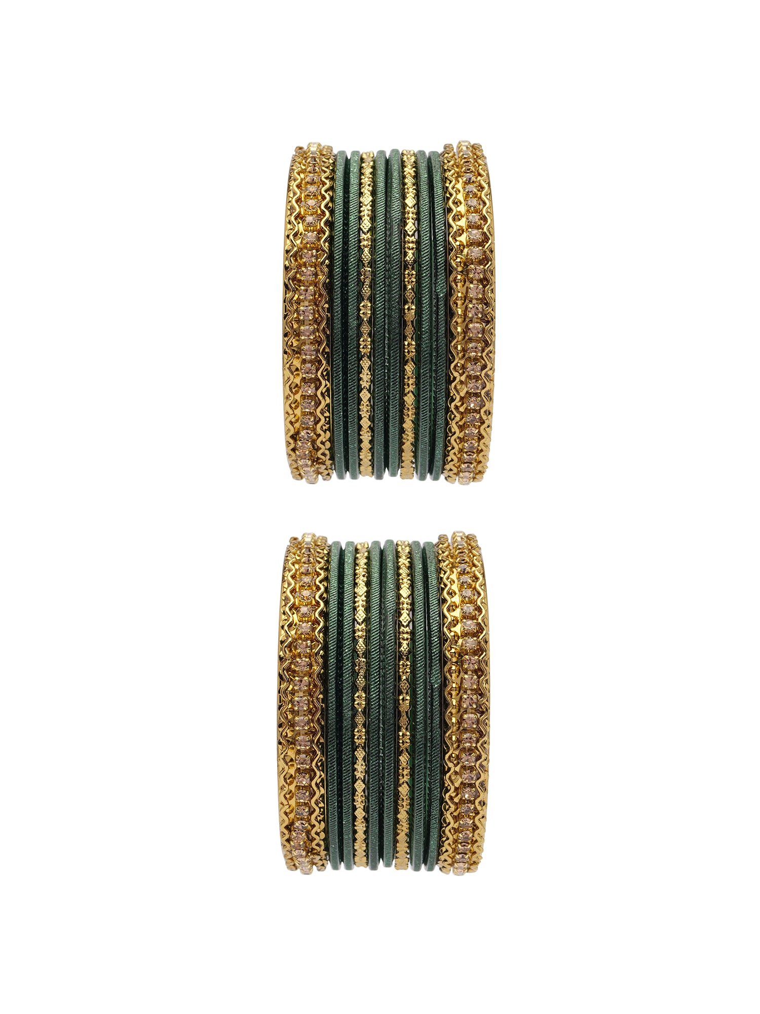 Children's Two-Hand Bangle Set in Green