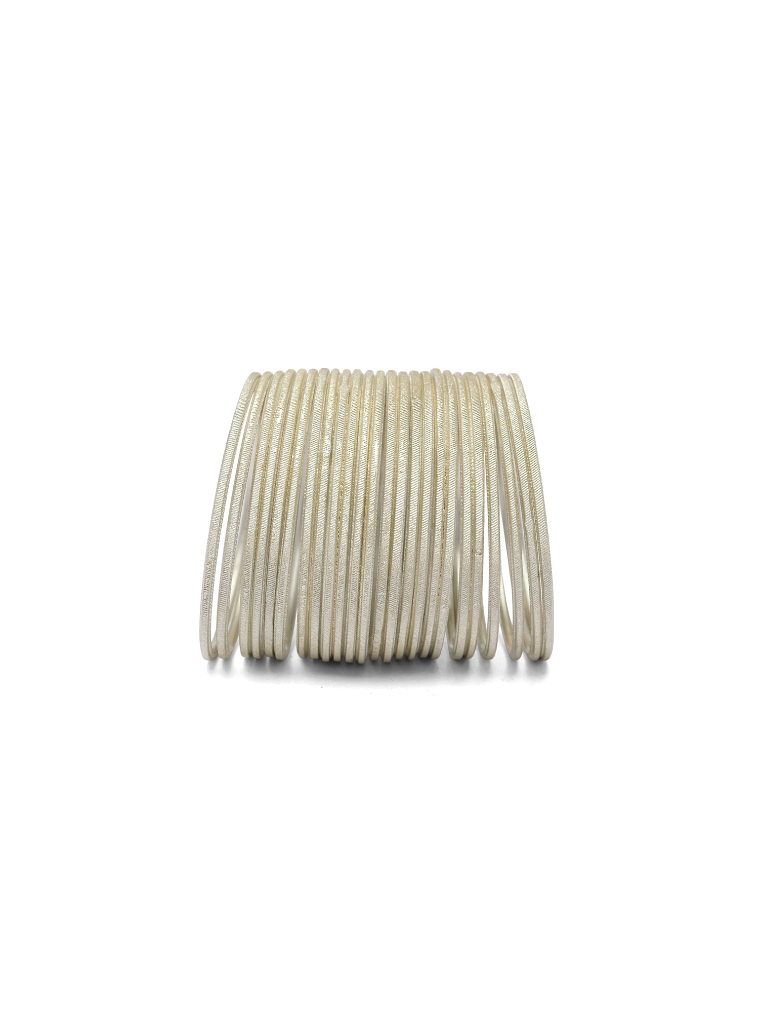 Cream Shimmer Bangles
