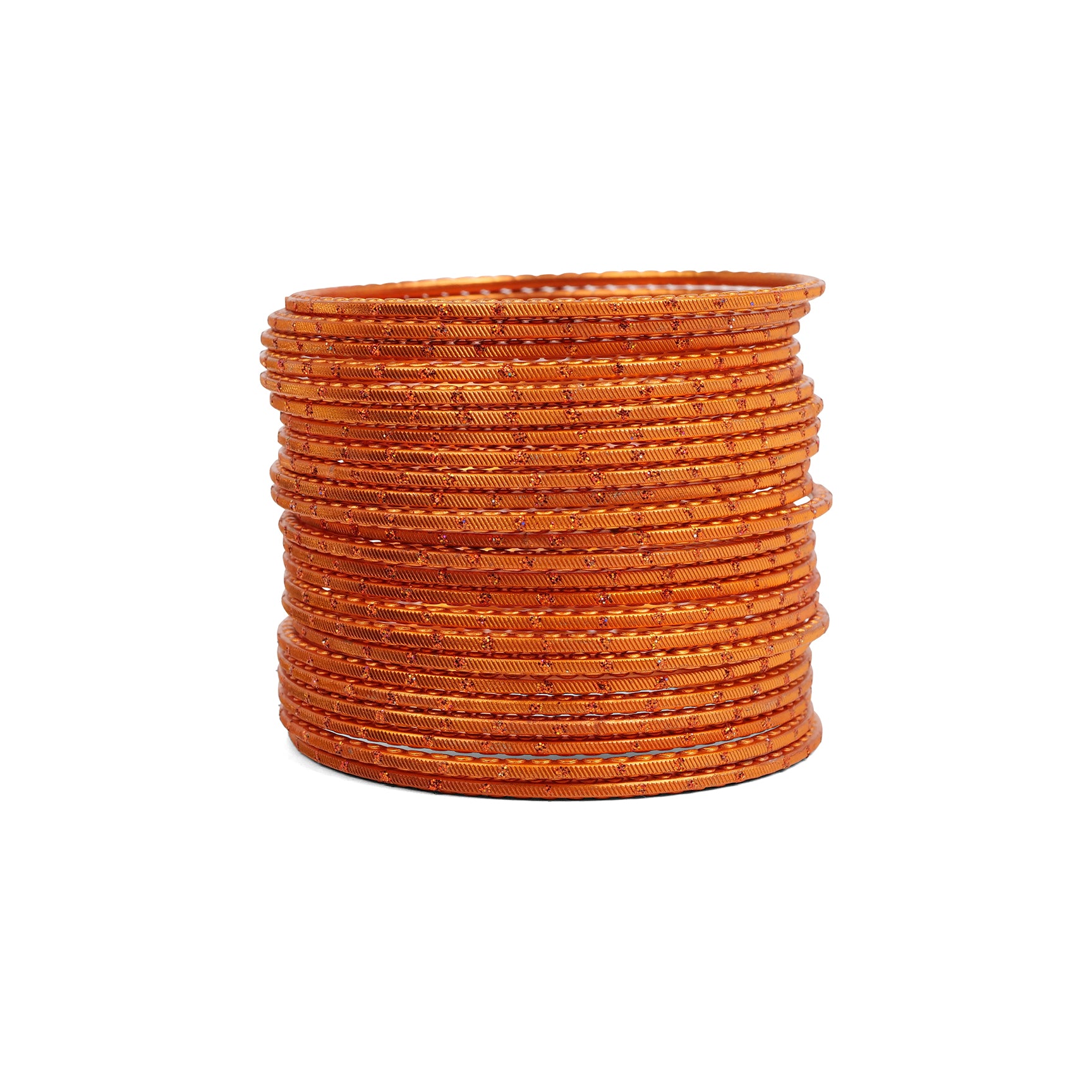 Dark Orange Glitter Bangles