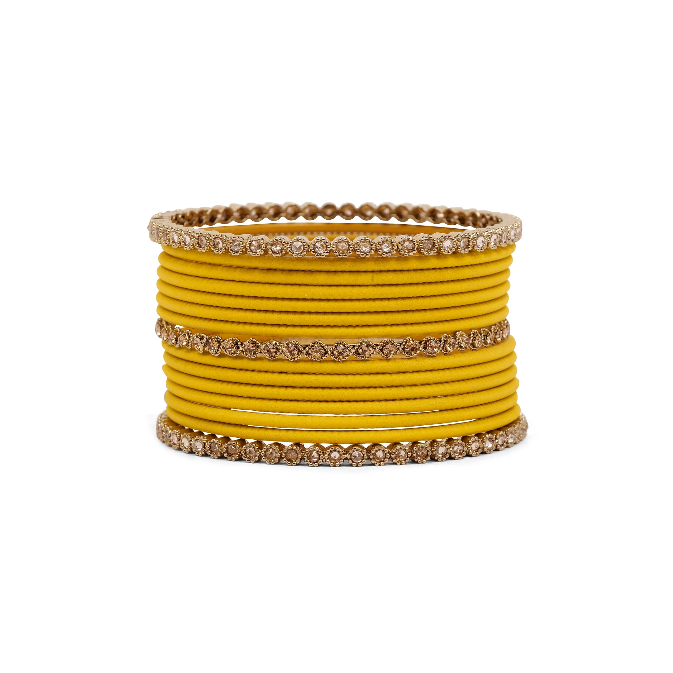 Radiant Bangle Set in Yellow