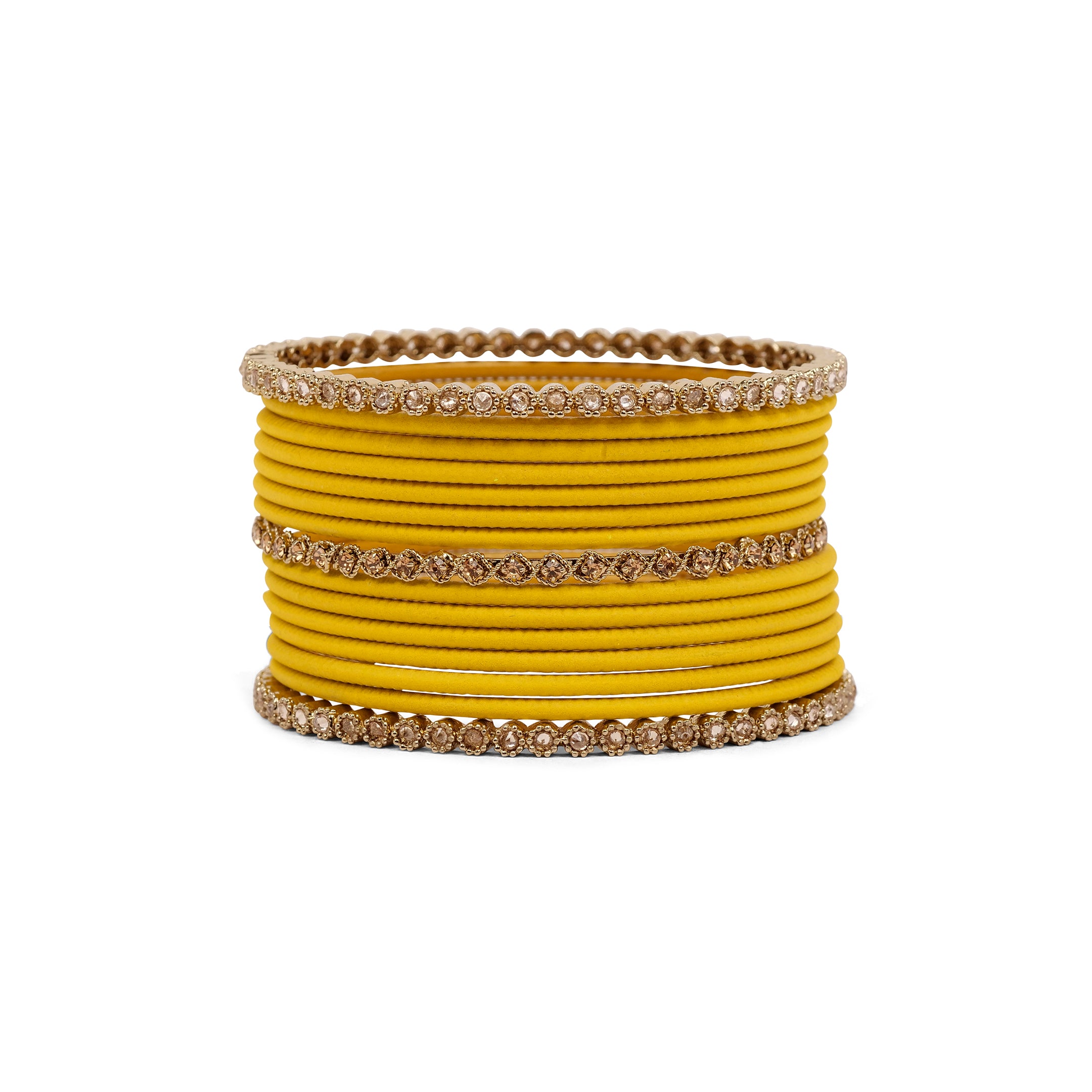 Radiant Bangle Set in Yellow 