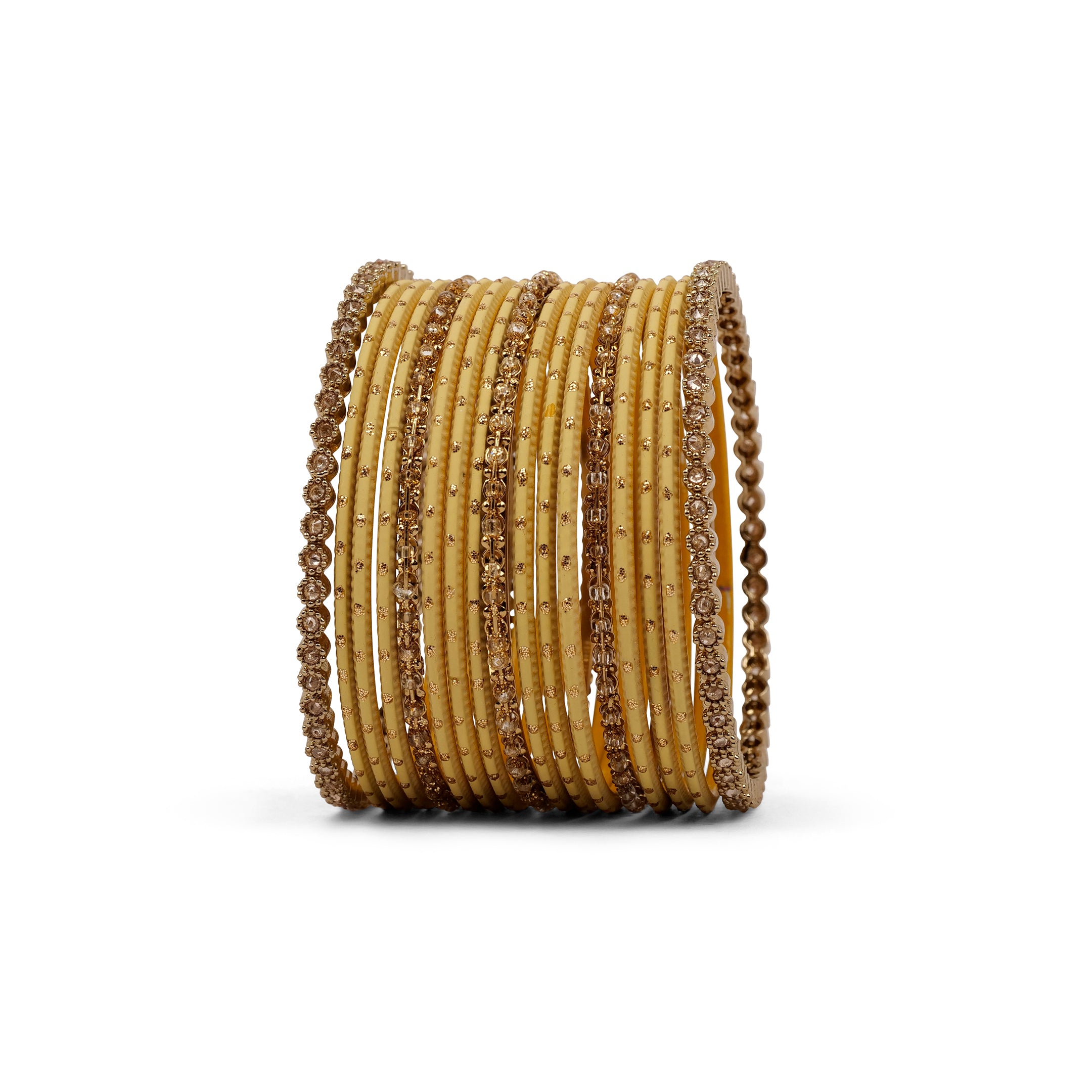 Timeless Antique and Yellow Bangle Set