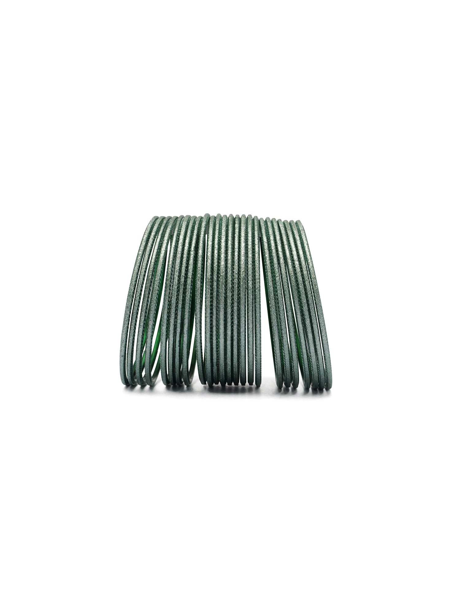 Dark Sage Green Shimmer Bangles