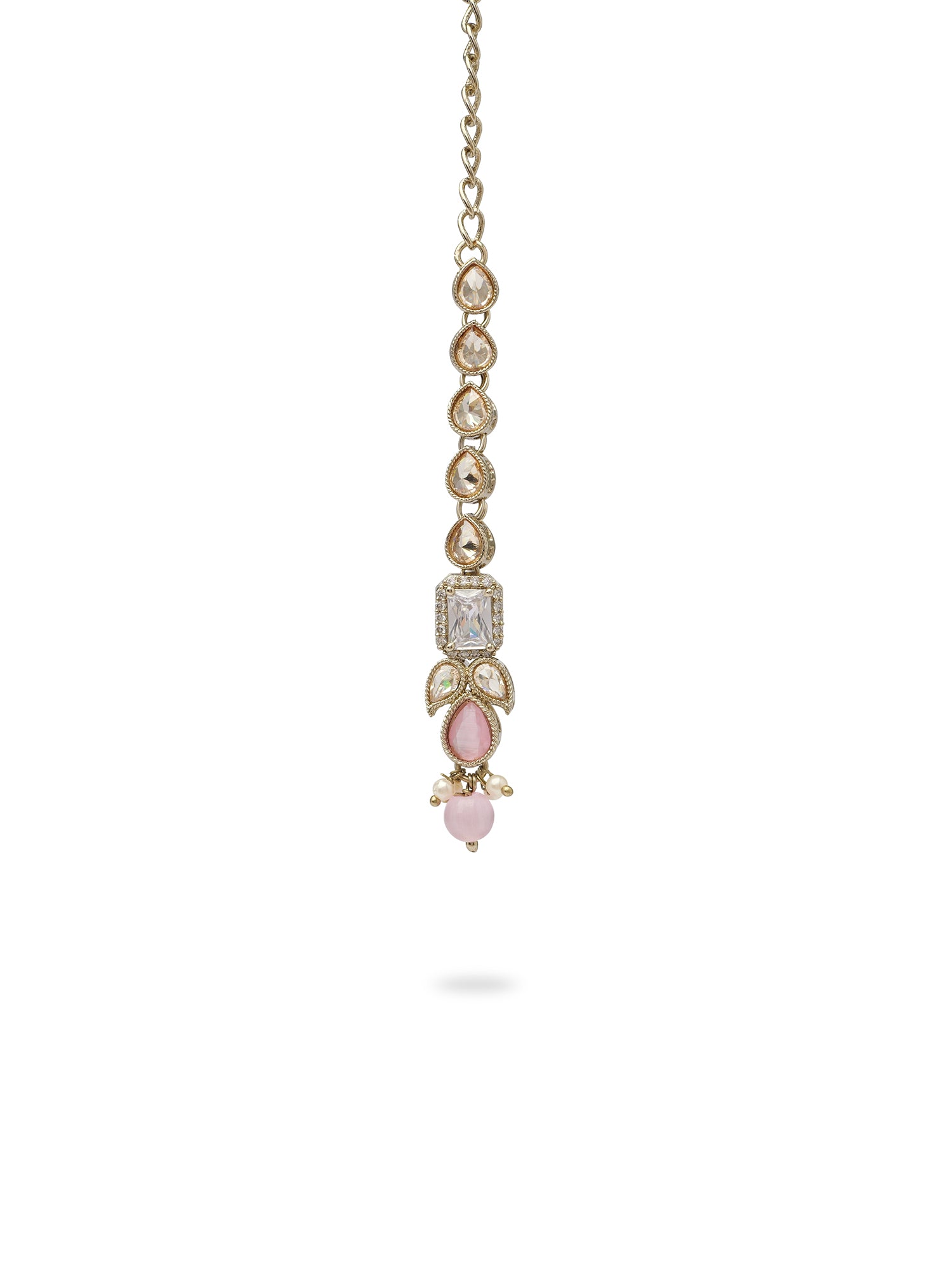 Devanshi Necklace Set in Light Pink
