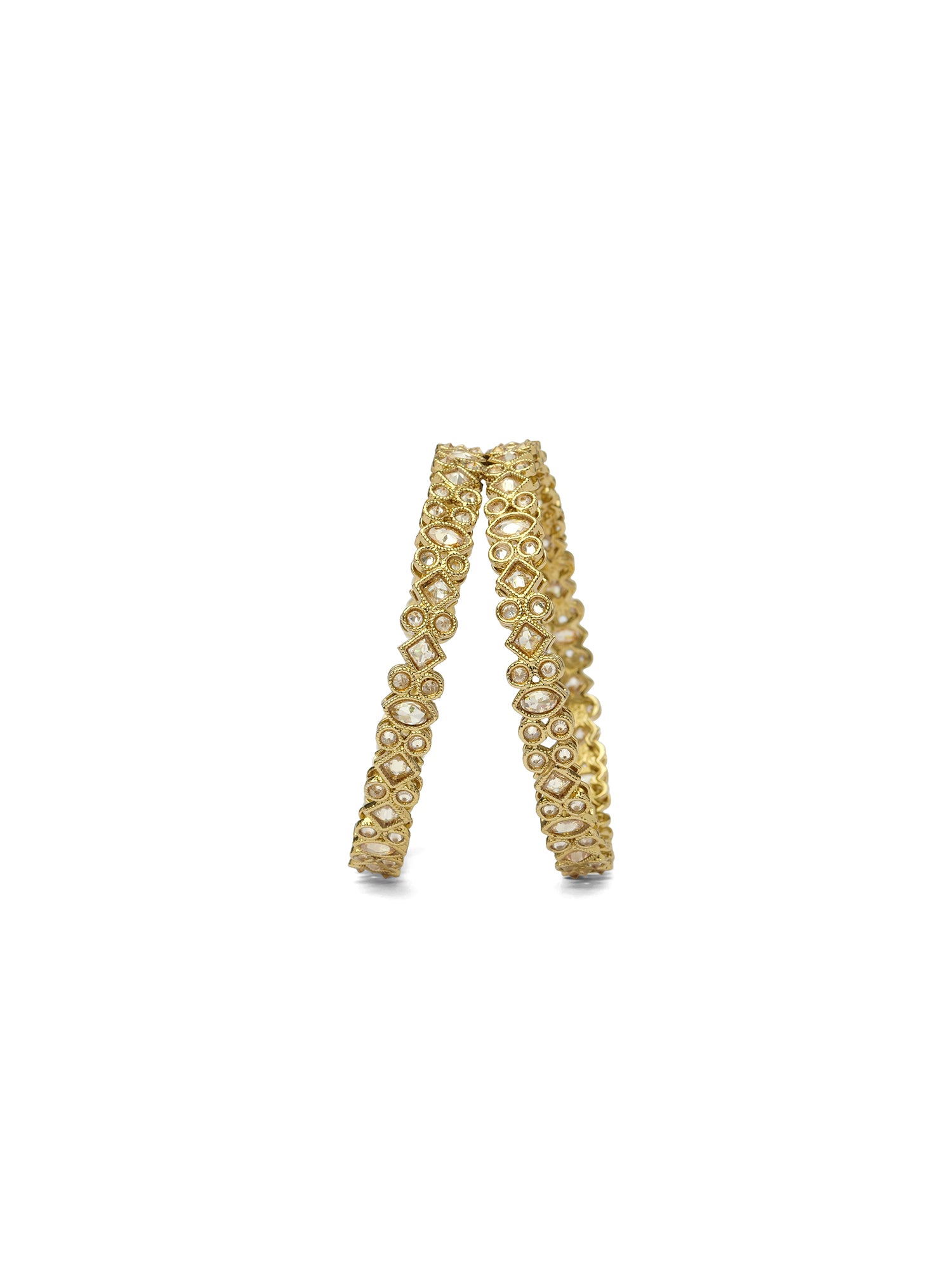 Dhara Kada Bangles in Champagne
