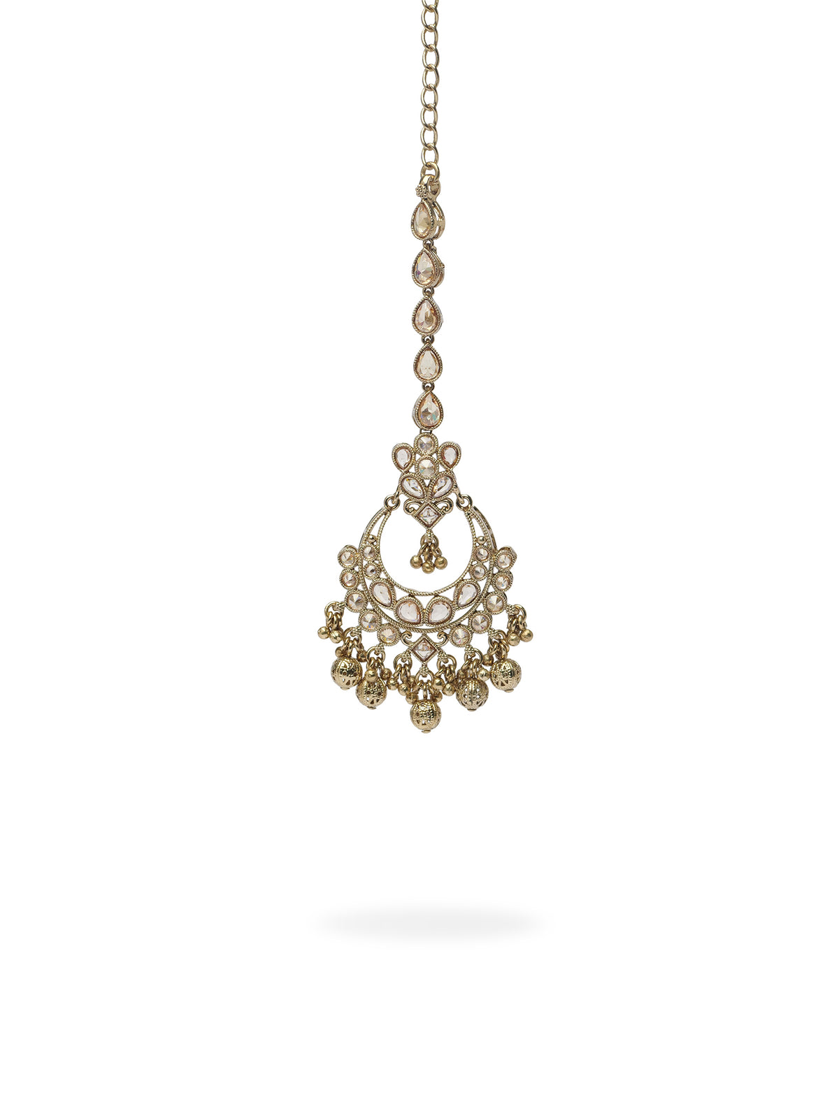 Dipa Maang Tikka in Antique Gold