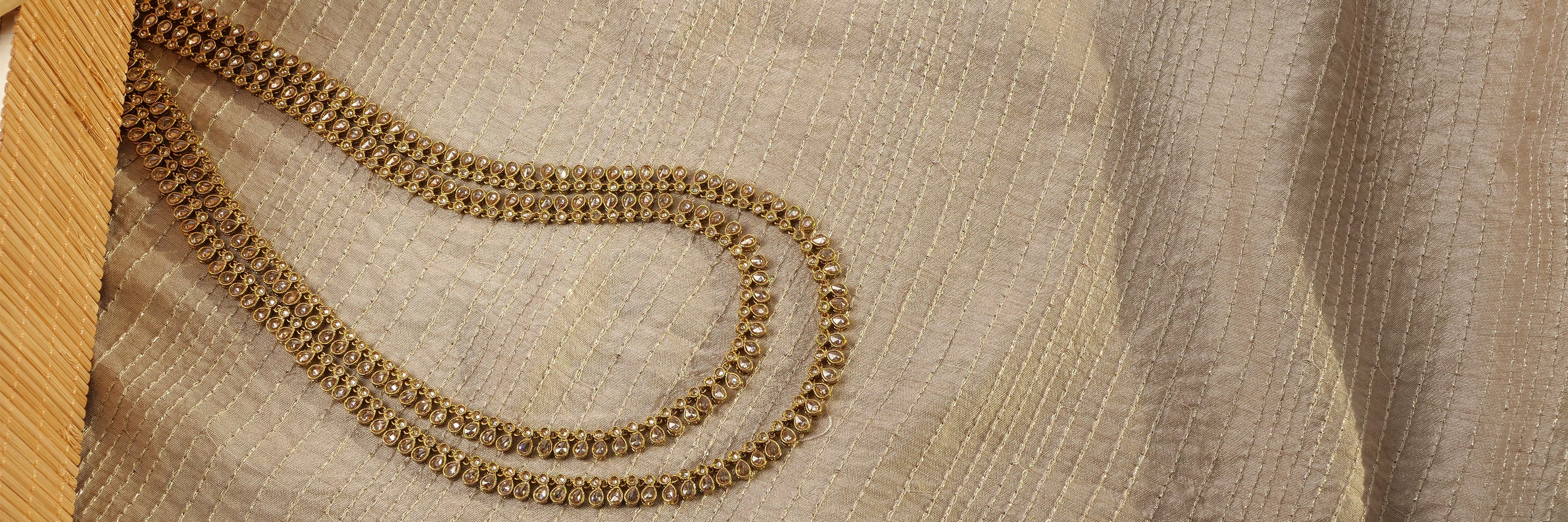 Double_Layer_Crystal_Drop_Rani_Haar_in_Champagne