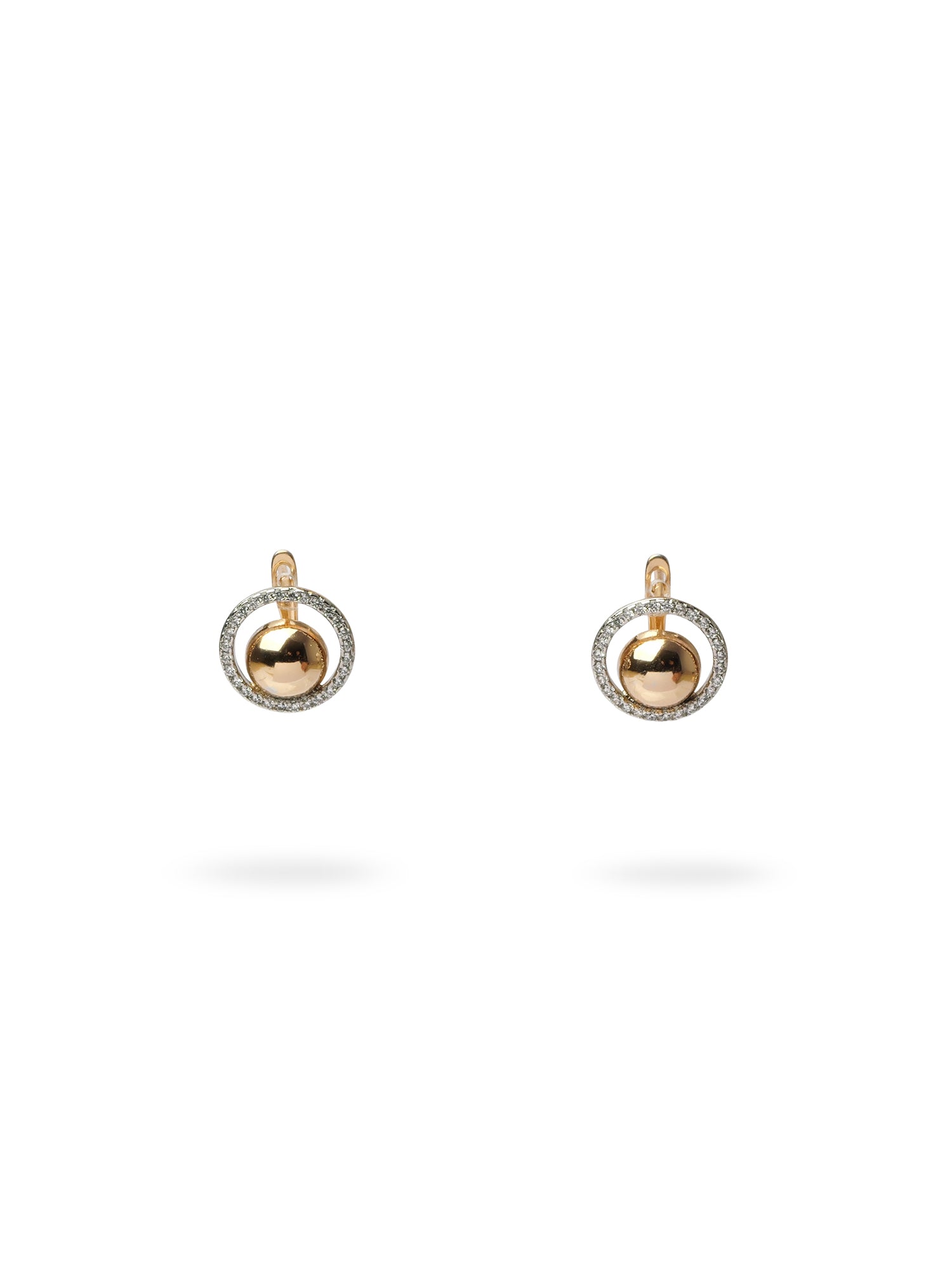 Ellie Halo Cubic Zirconia Stud Earrings