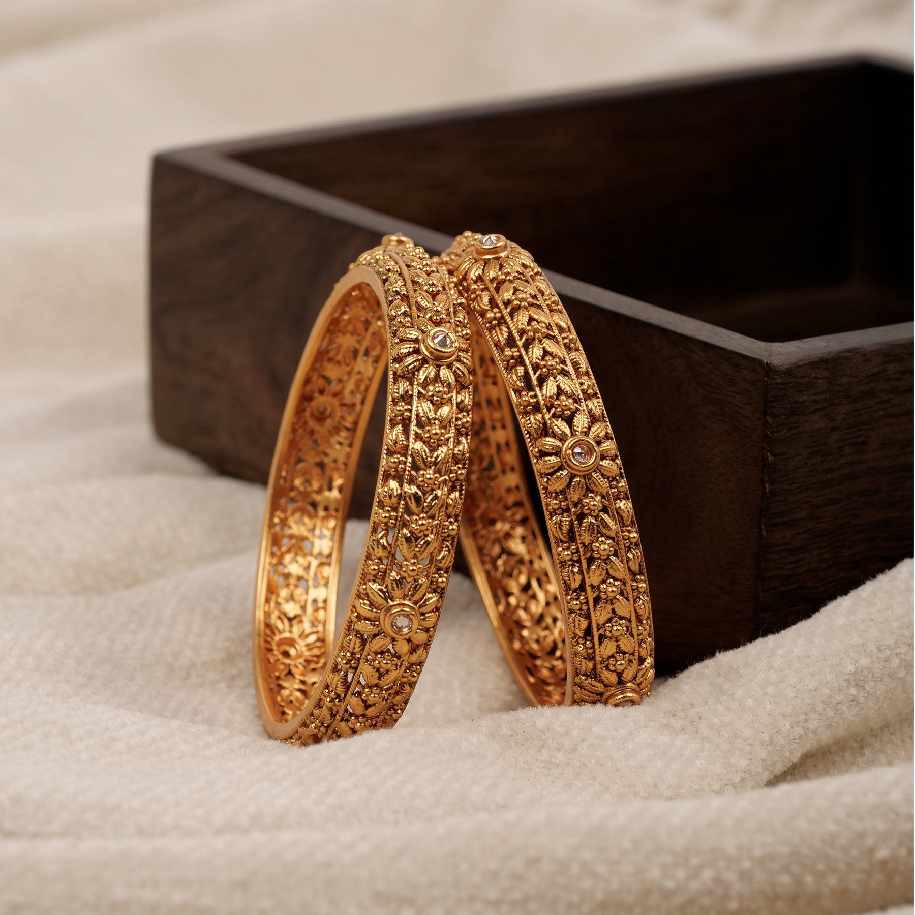 Floral Filigree Classic Bangles