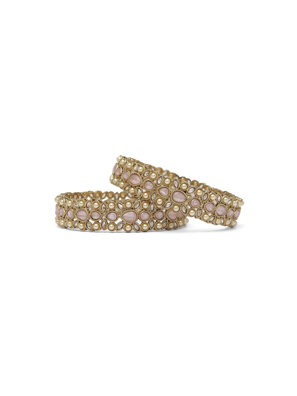 Fara Kada Bangles in Light Pink