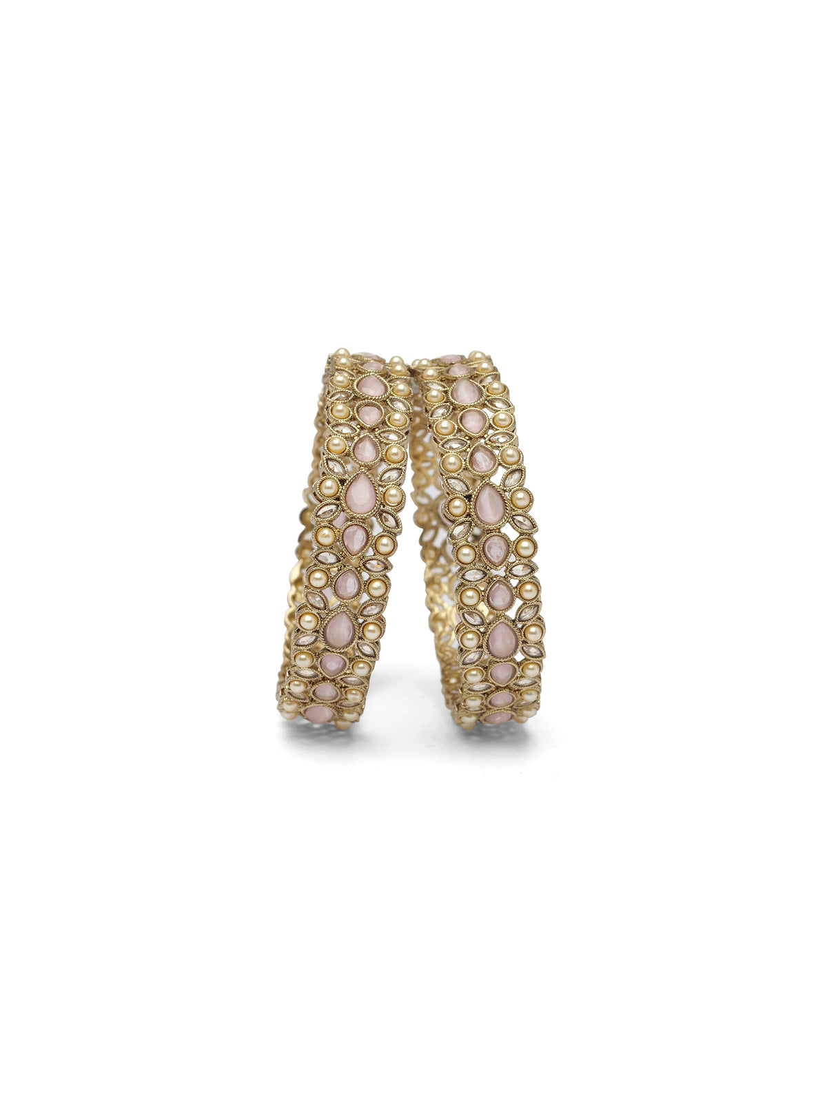Fara Kada Bangles in Light Pink