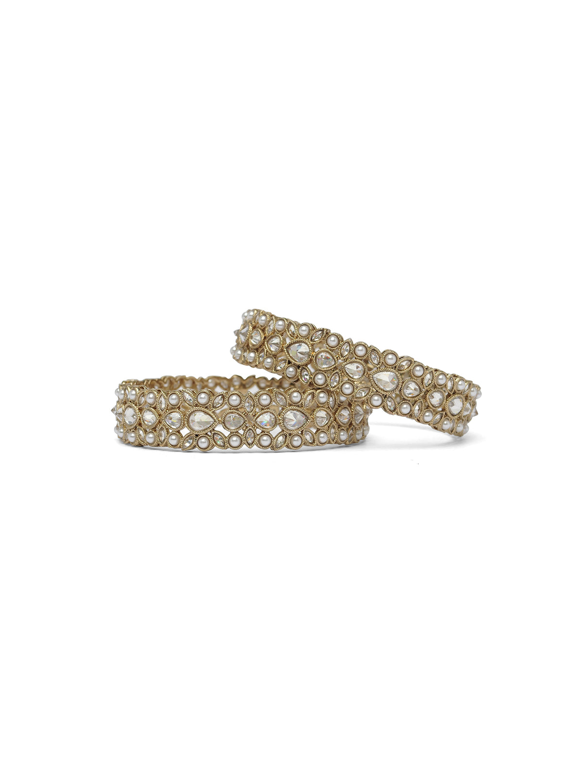 Fara Kada Bangles in White