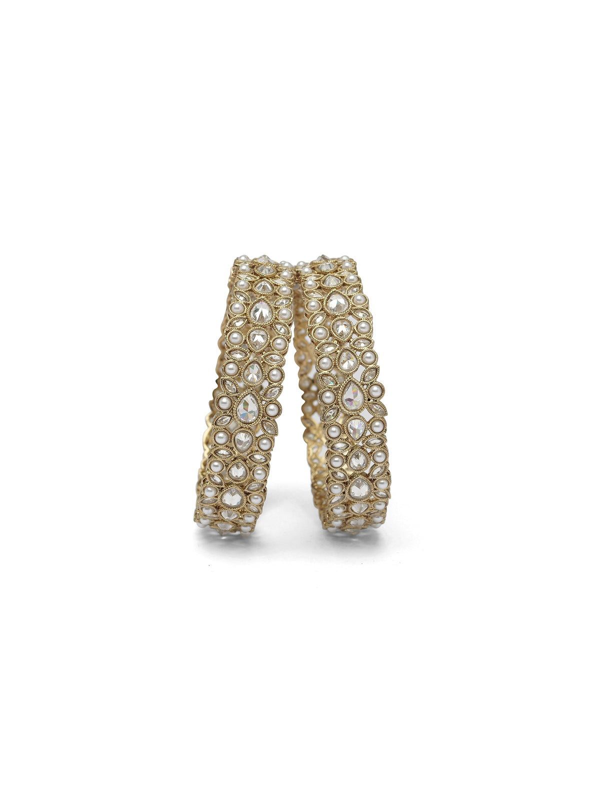 Fara Kada Bangles in White