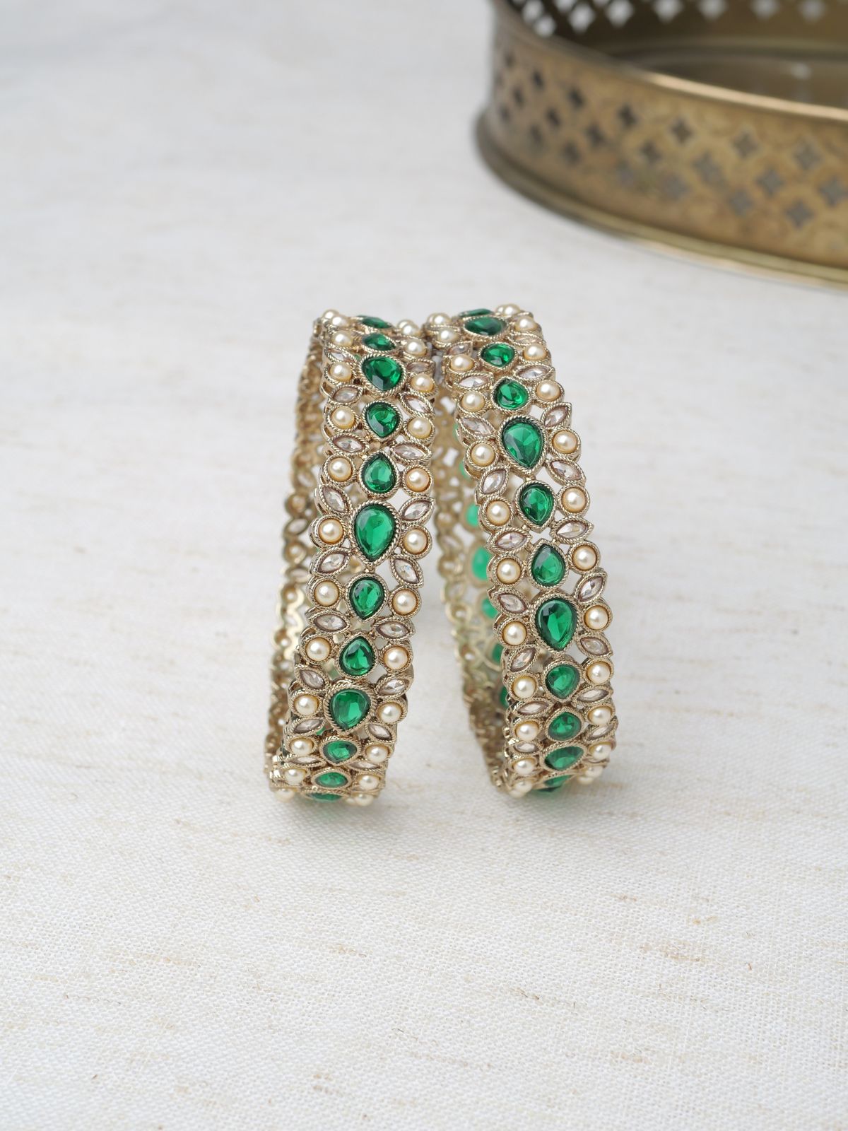 Fara Kada Bangles in Green