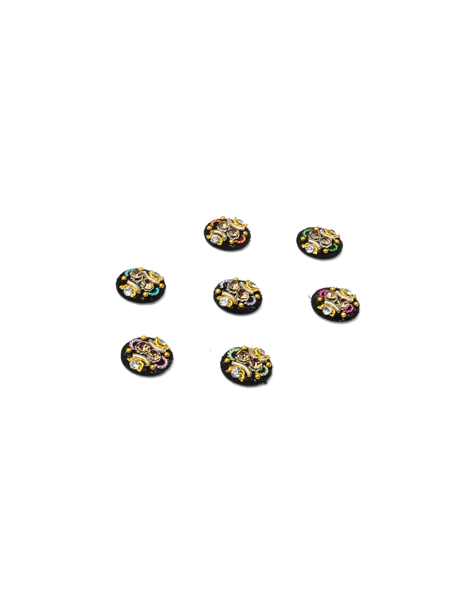 Faria Round Black Bindis