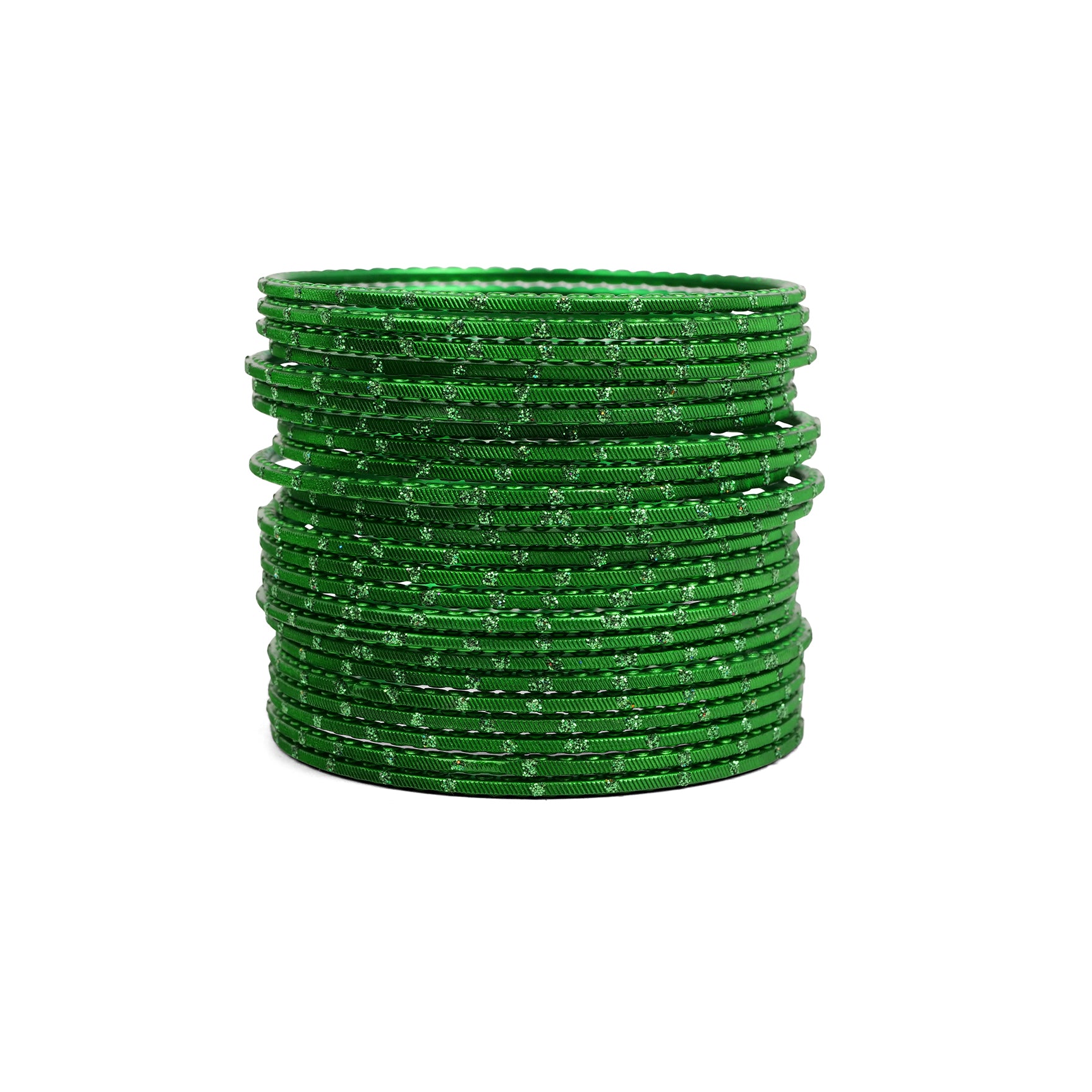 Green Glitter Bangles