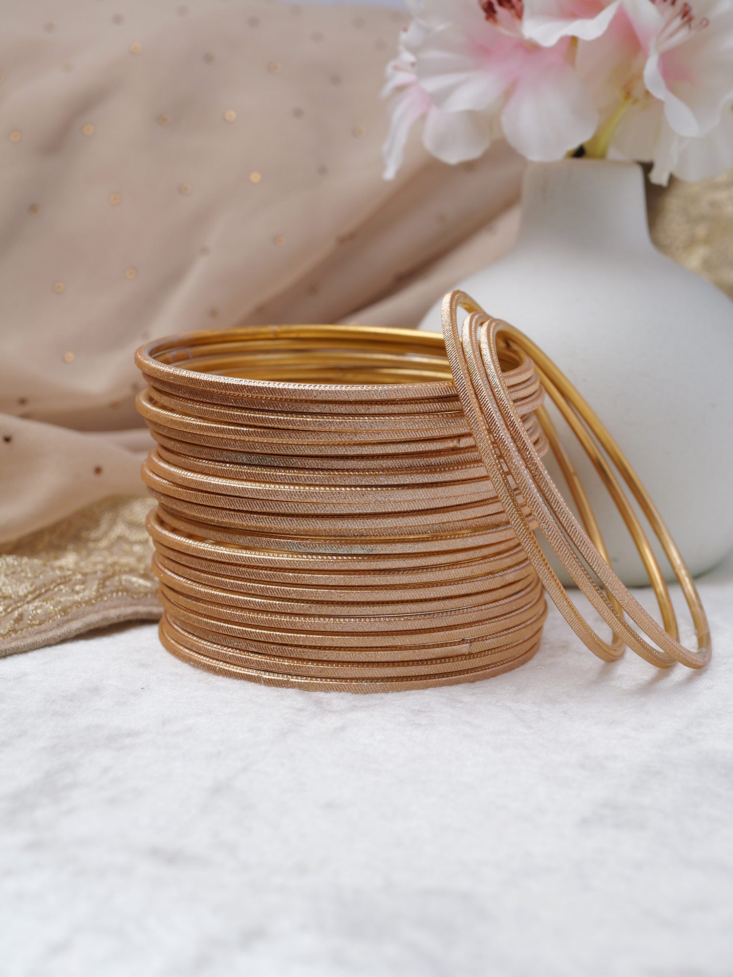 Gold Shimmer Bangles