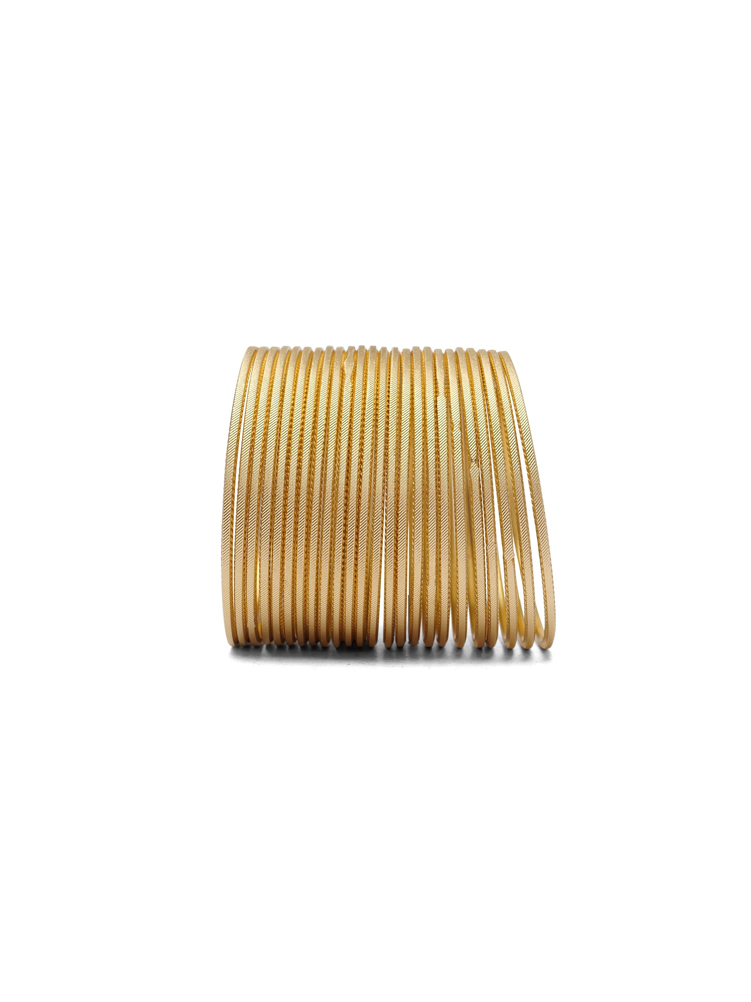Gold Diamond Cut Bangles