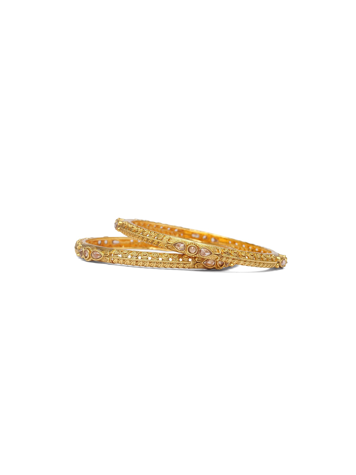 Hema Classic Kada Bangles in Champagne