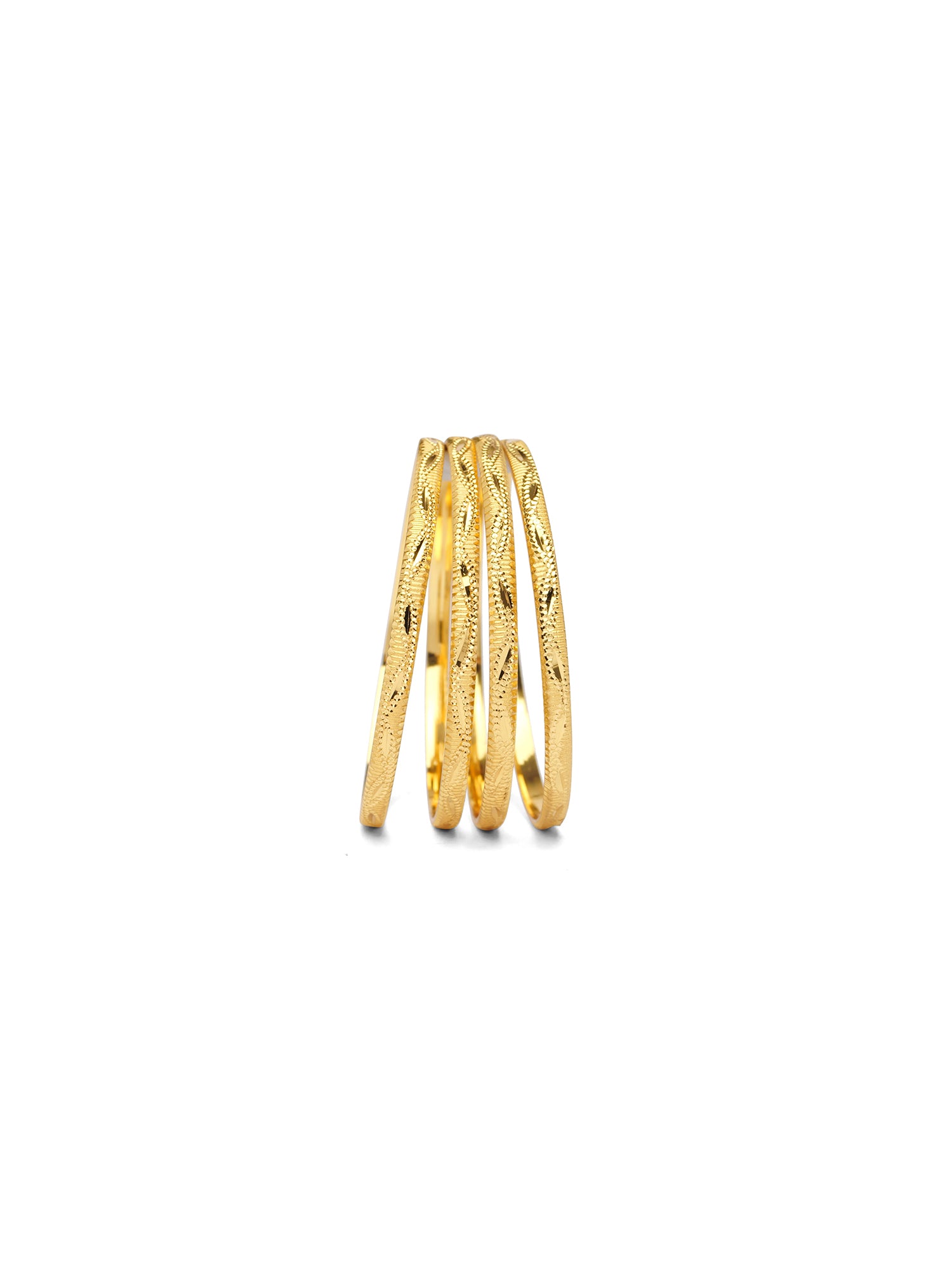 Hemali Set of 4 Gold Style Bangles