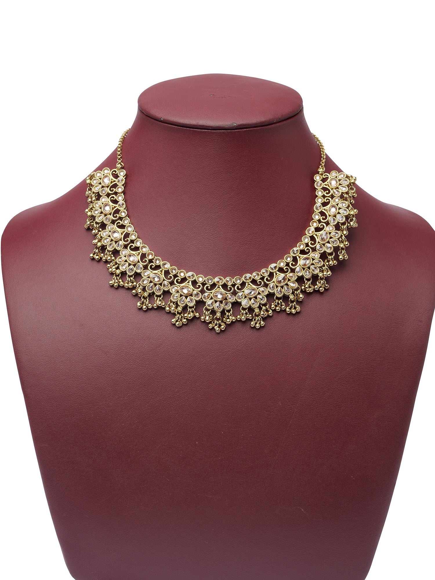 Imara Necklace Set in Antique Gold
