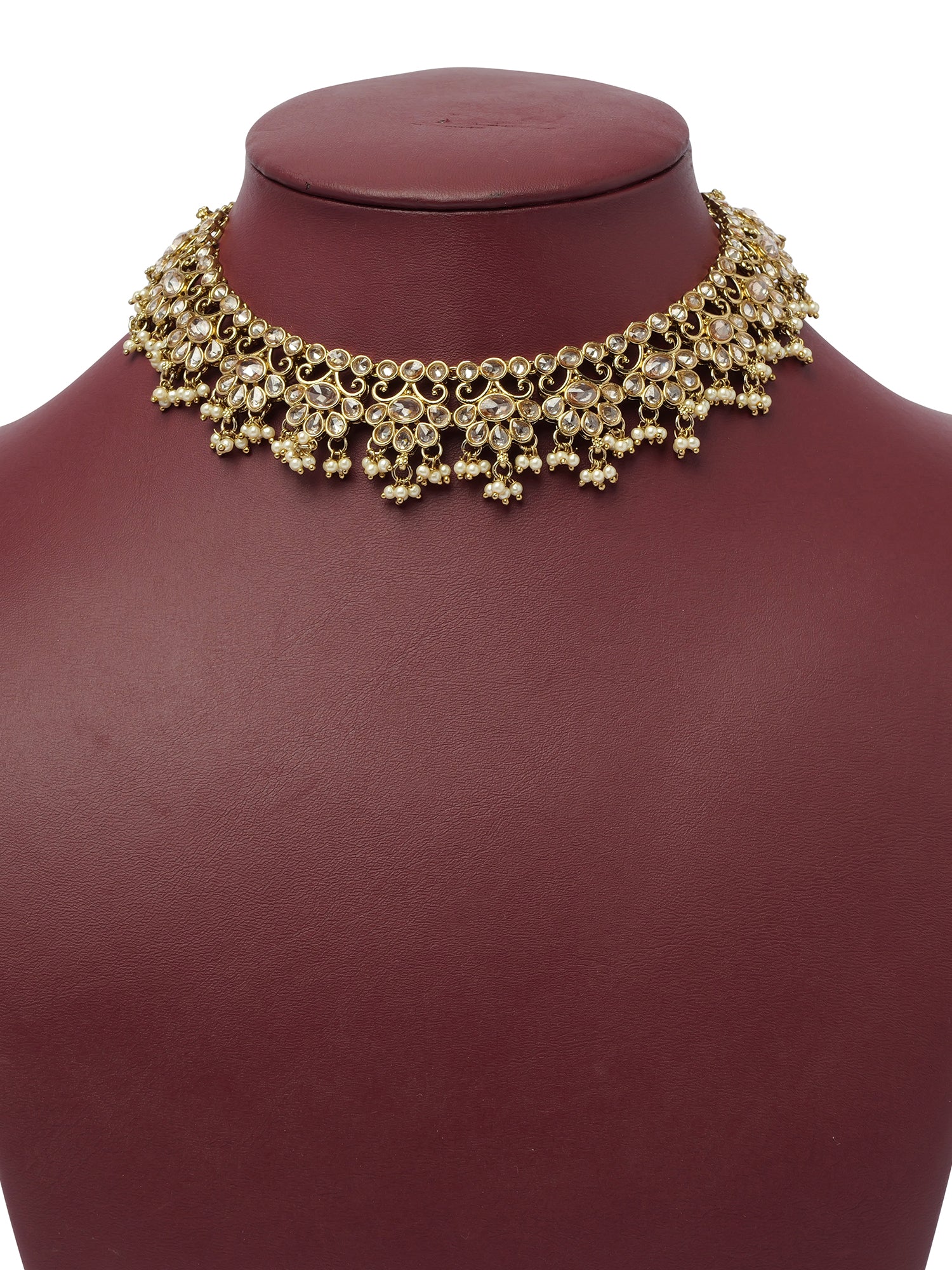 Imara Necklace Set in Pearl and Light Topaz