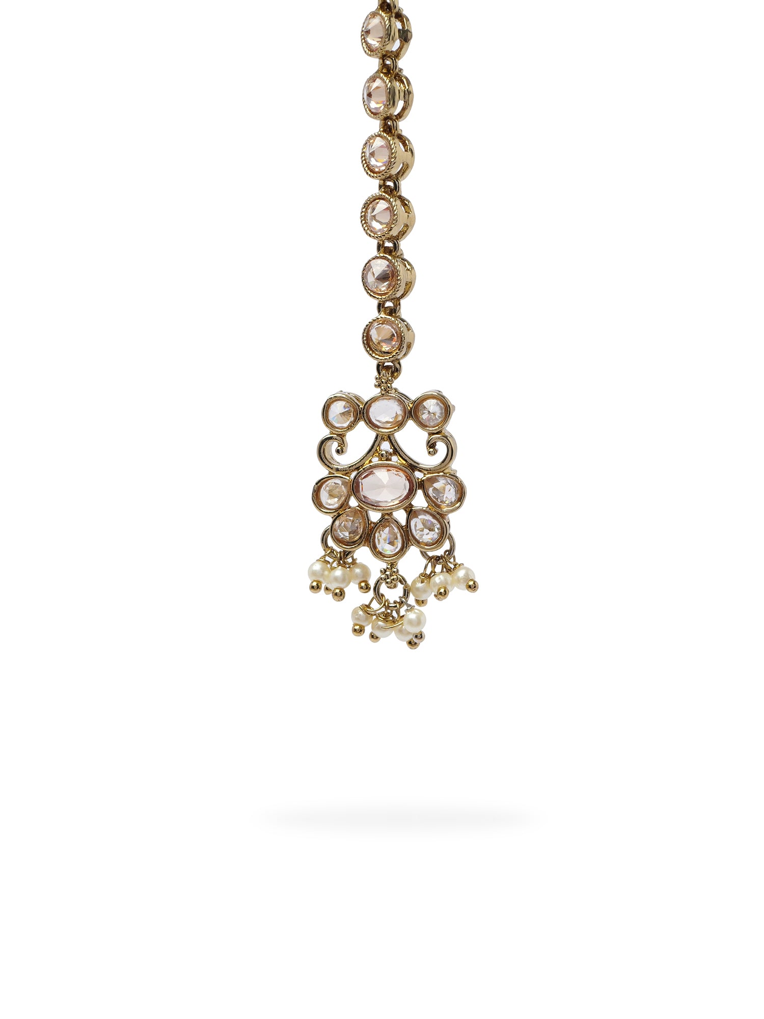 Imara Necklace Set in Pearl and Light Topaz