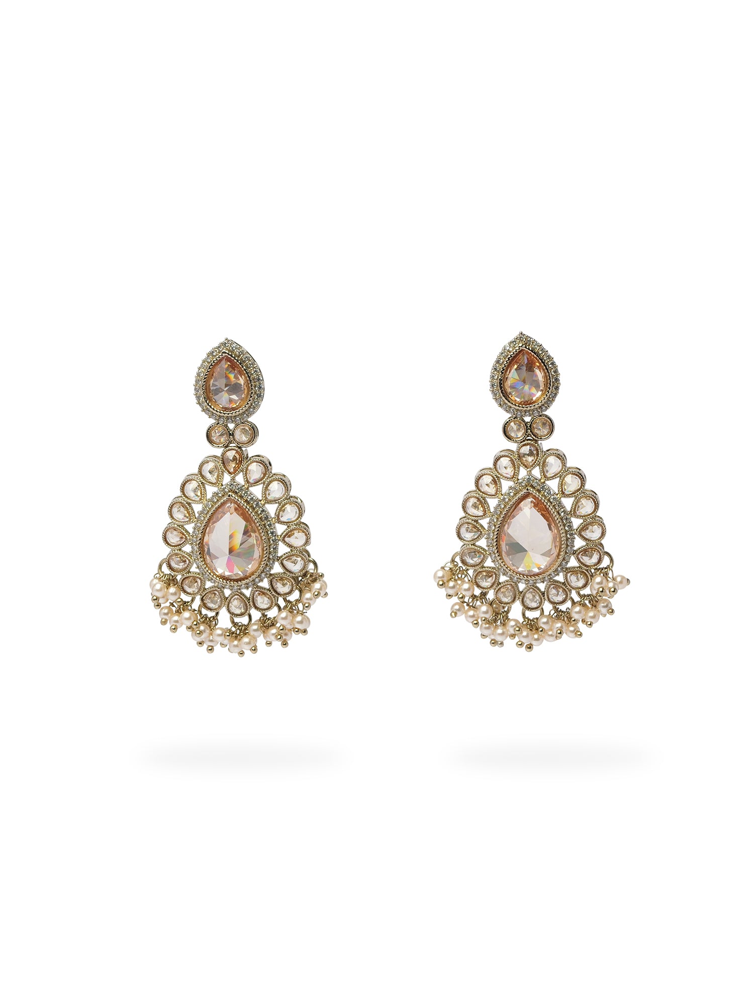 Inaya Necklace Set in Antique Gold