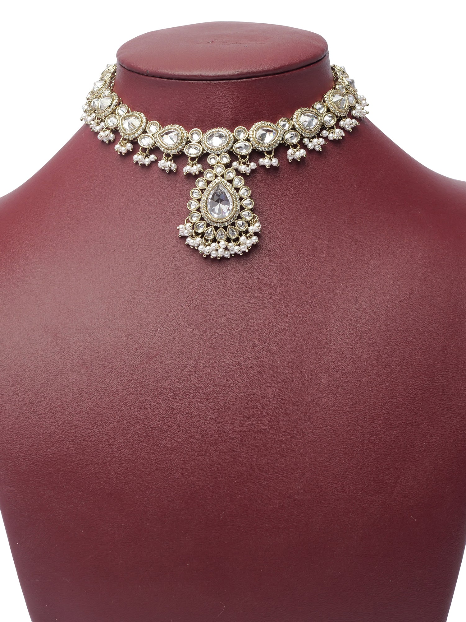 Inaya Necklace Set in White