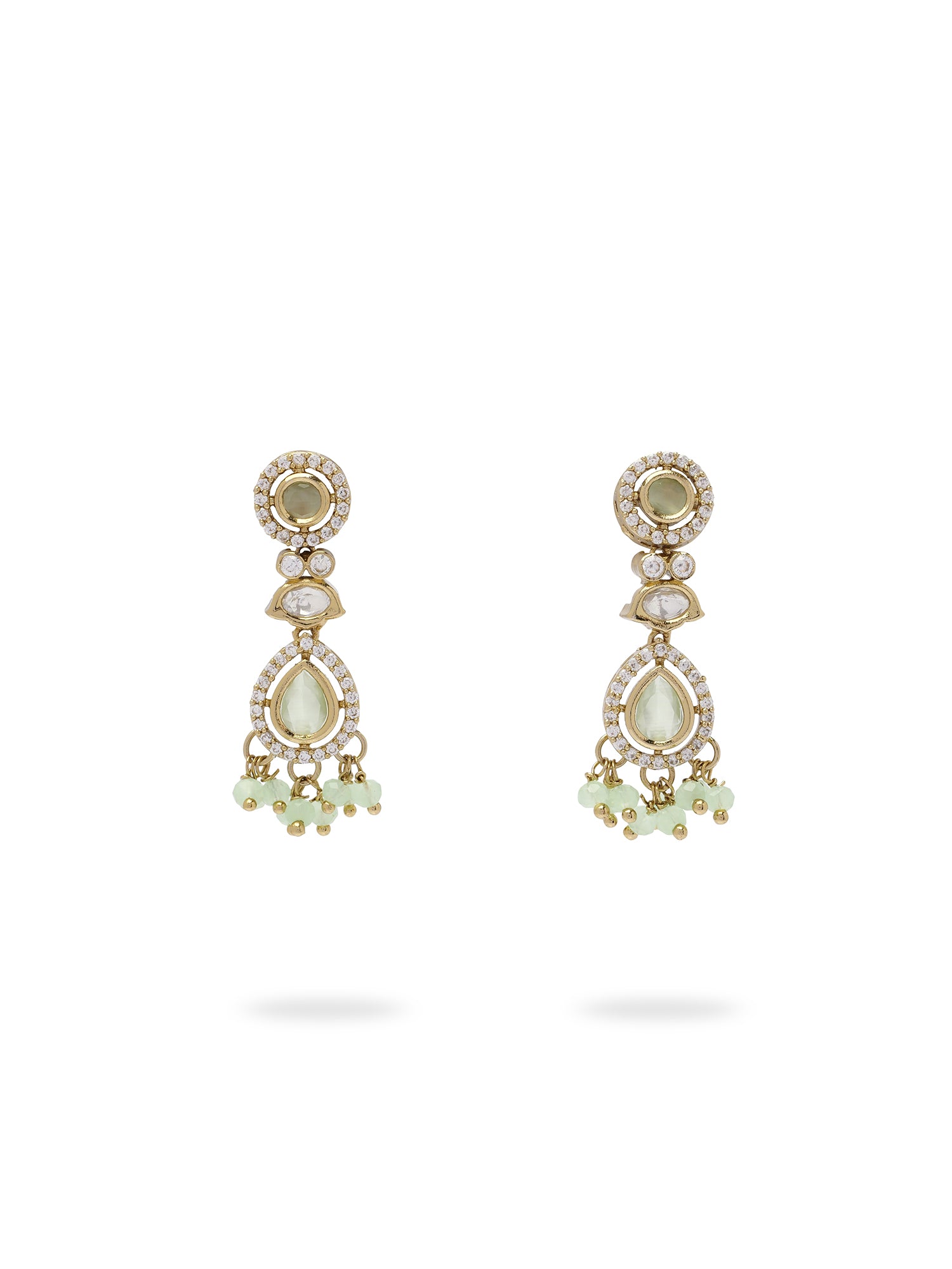 Jasmin Small Drop Earrings in Mint