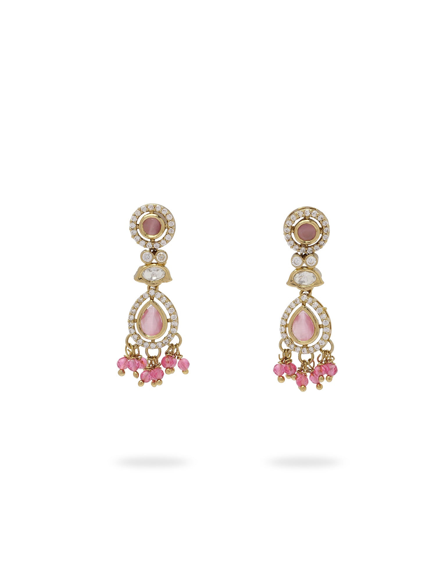 Jasmin Small Drop Earrings in Pink
