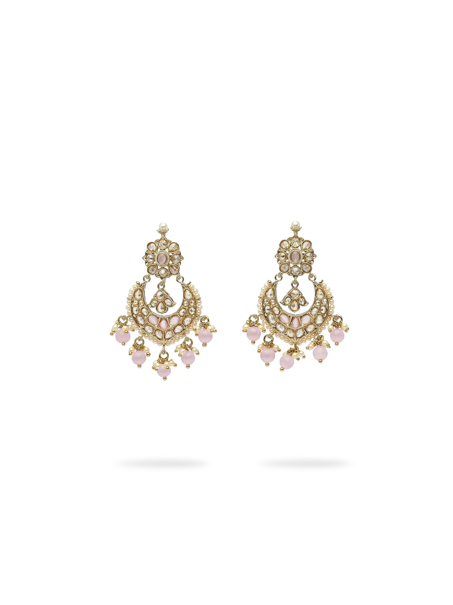 Jayani Choker Set in Pearl and Light Pink