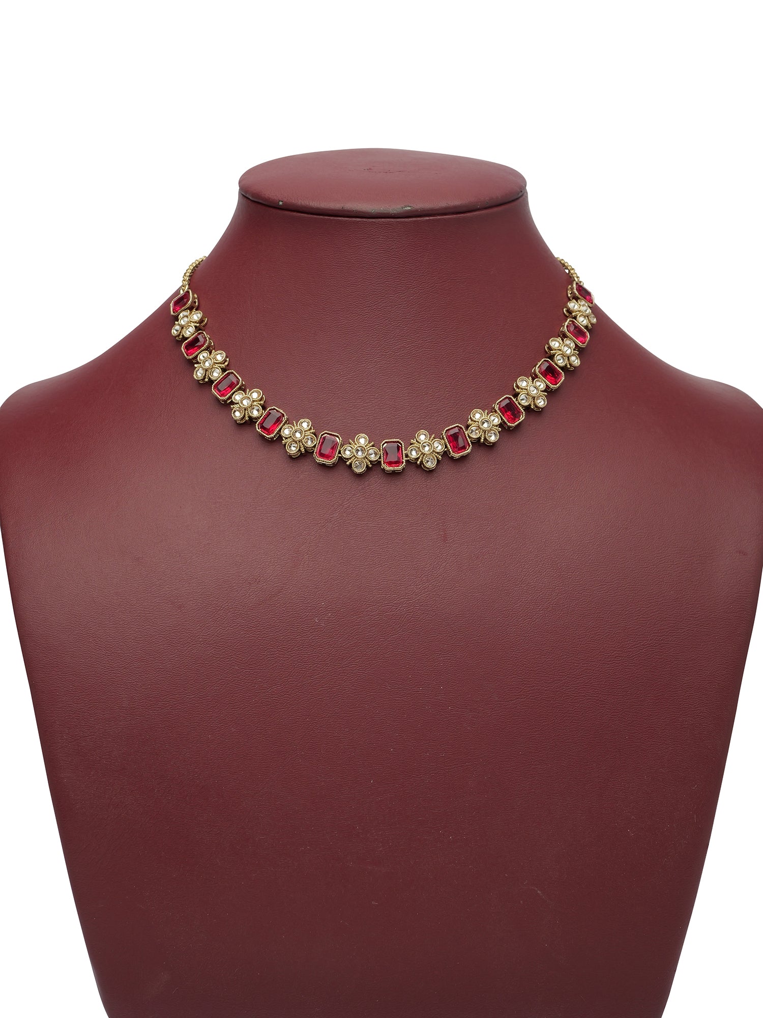 Kaira Necklace Set in Hot Pink